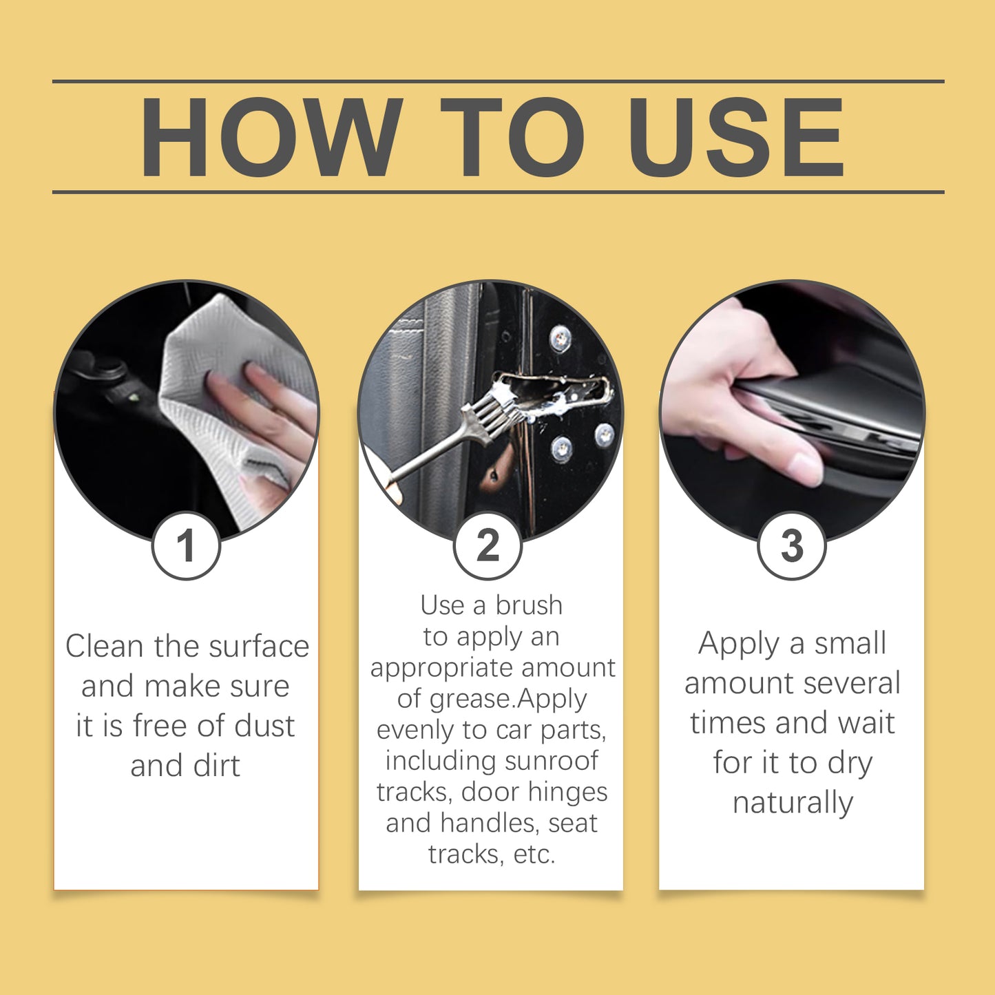 Homonth car care grease car parts maintenance multifunctional lubrication axle cleaning grease