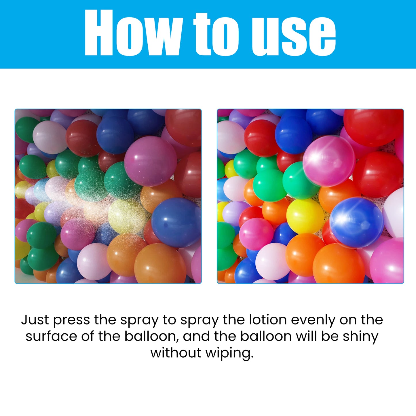 Jue-Fish aerosol balloon spray balloon surface texture gloss durable non-oxidation fading spray