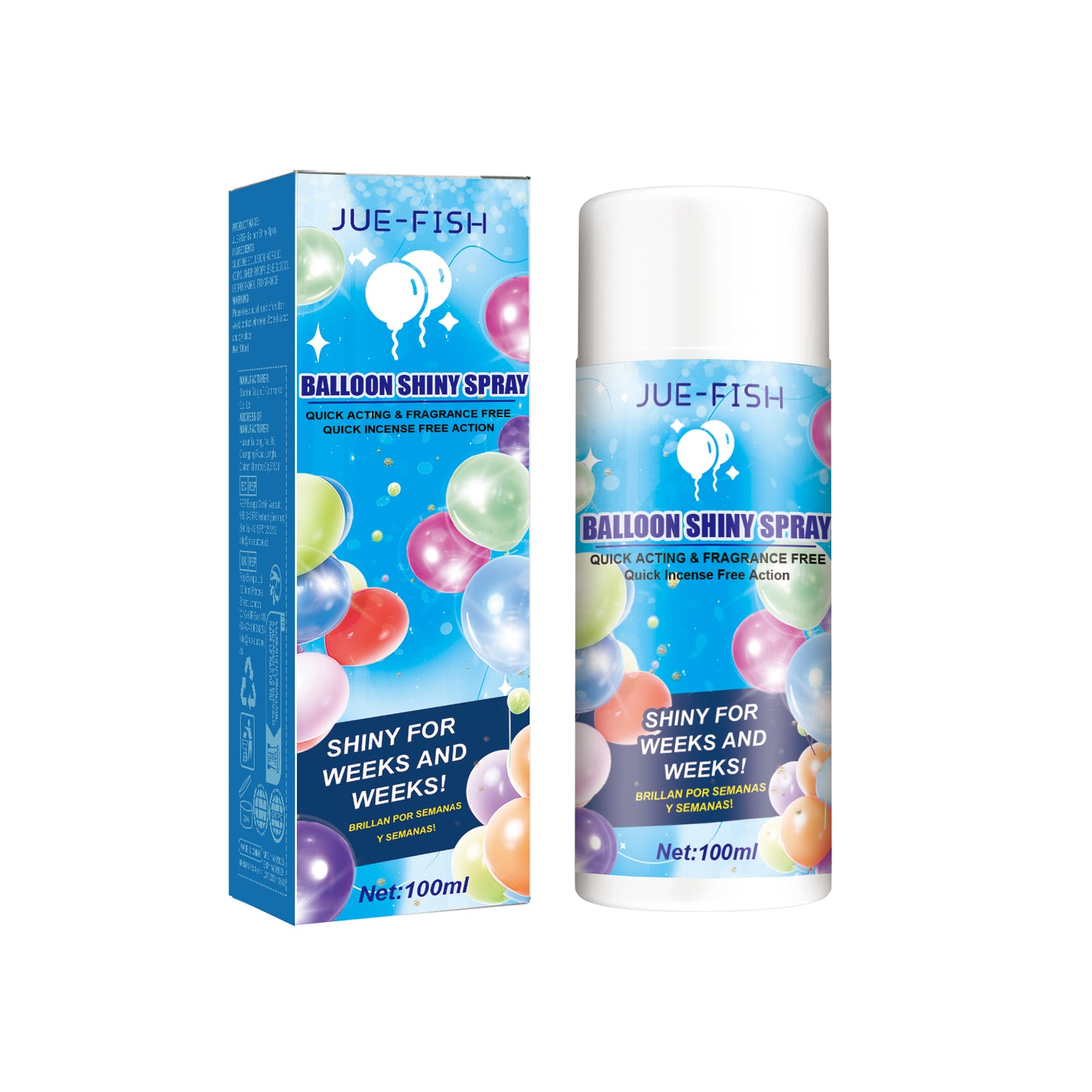 Jue-Fish aerosol balloon spray balloon surface texture gloss durable non-oxidation fading spray