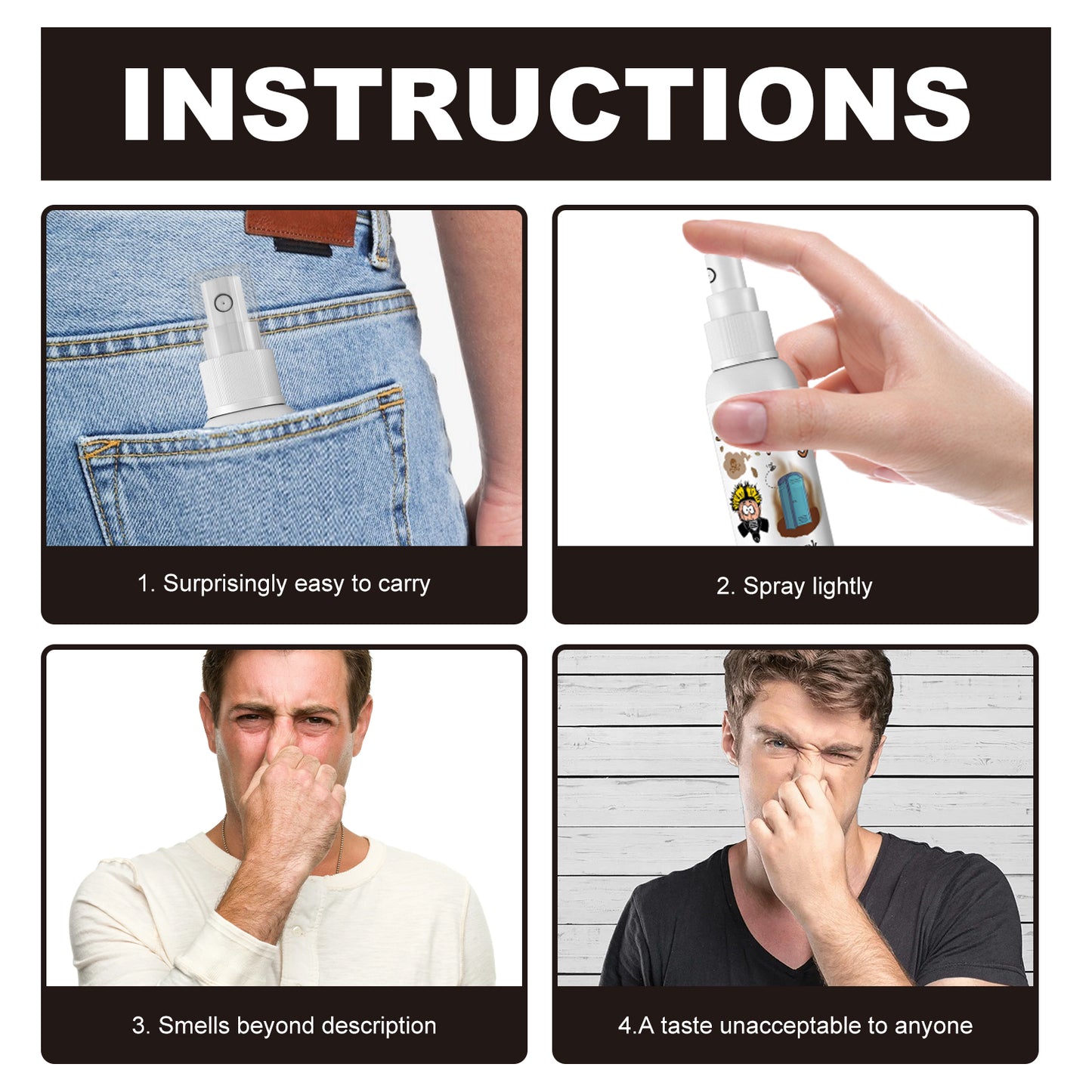 Dowmoo Smelly Fart Spray Trick Funny Lasting Scent Entertainment Smelly Smelly Decompression Toy Liquid Spray