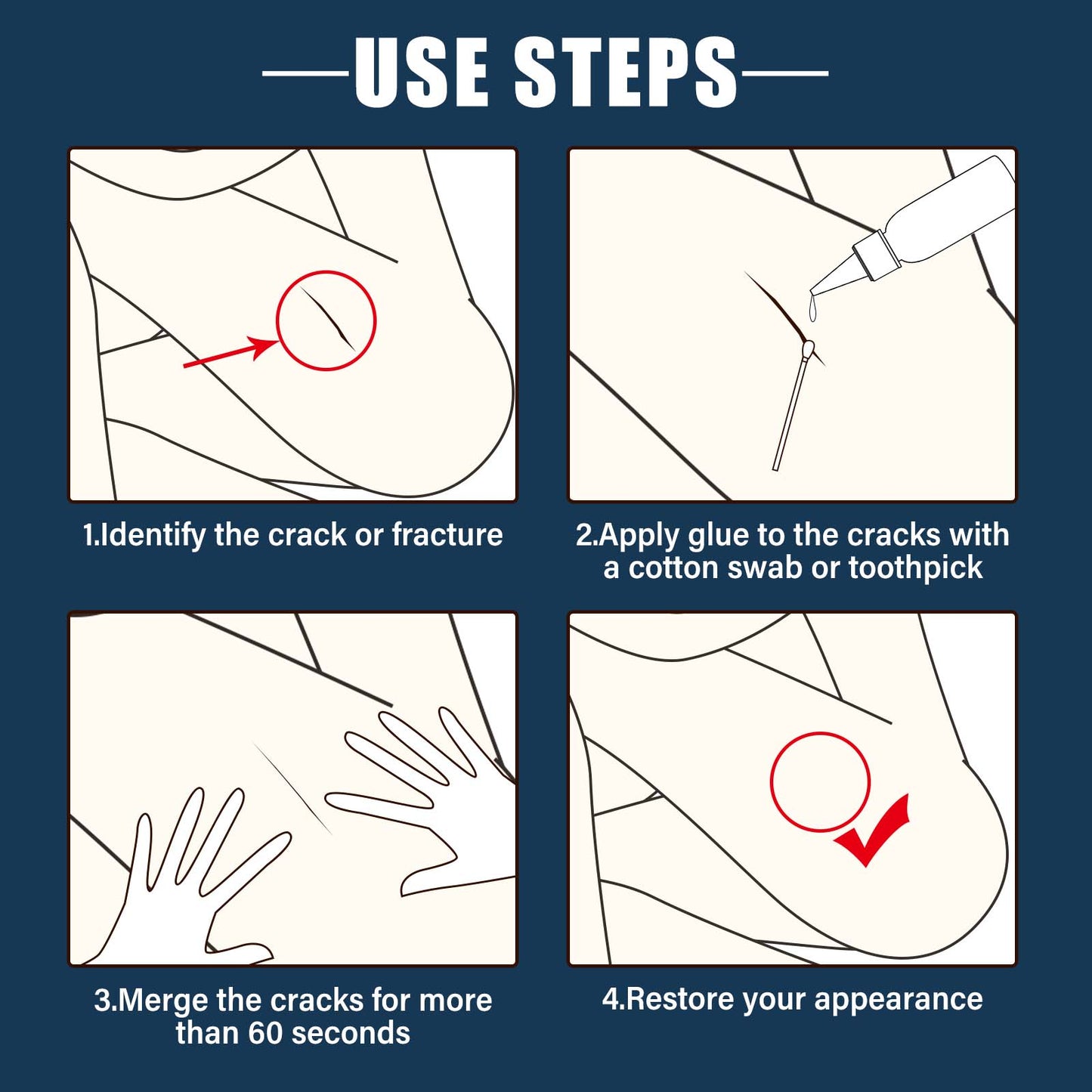 North Moon TPE doll repair glue solid doll crack repair glue transparent waterproof glue