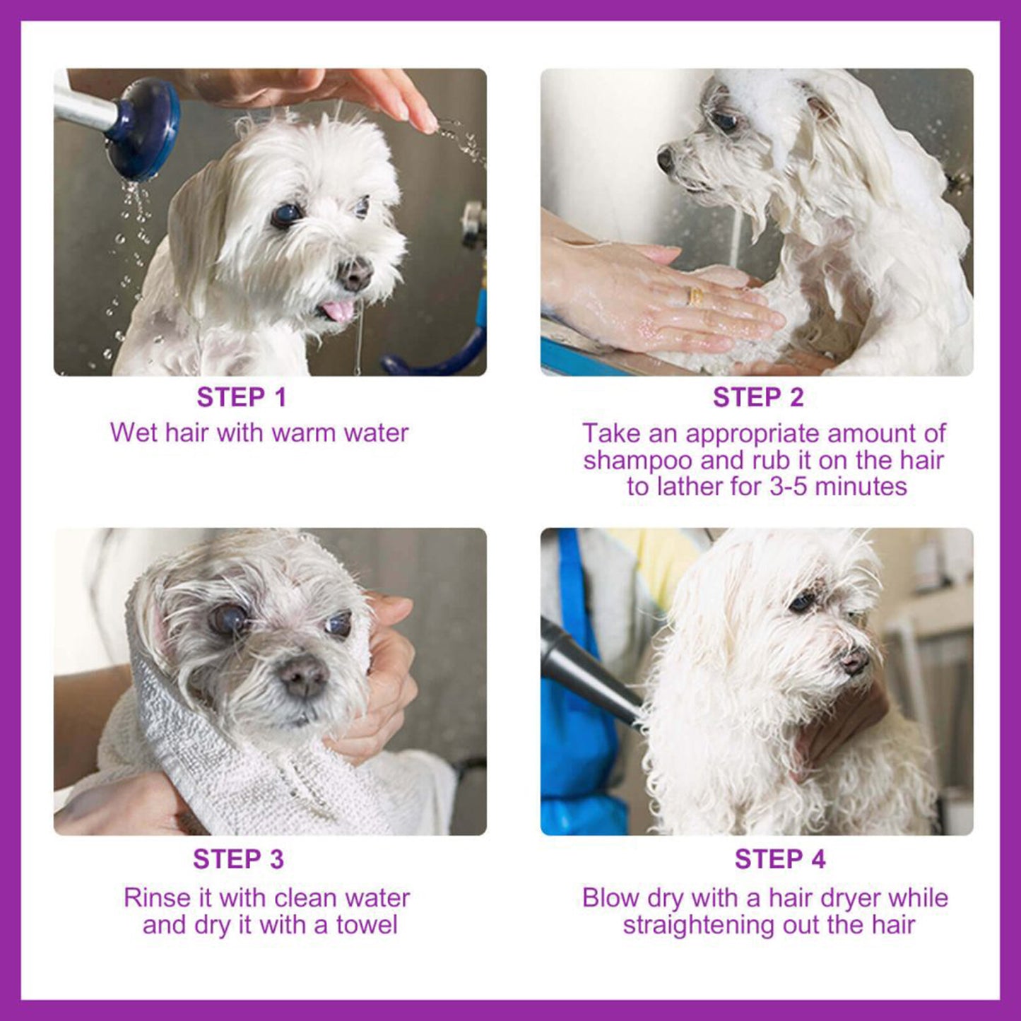 Yegbong Pet Shampoo Pet Bath Relieve Skin Itching Soft Hair Not Knotted Shampoo