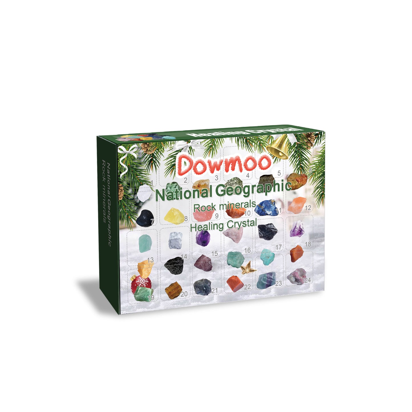Dowmoo 24 grid ore gift box blind box Christmas surprise gift multicolor ore countdown blind box toy