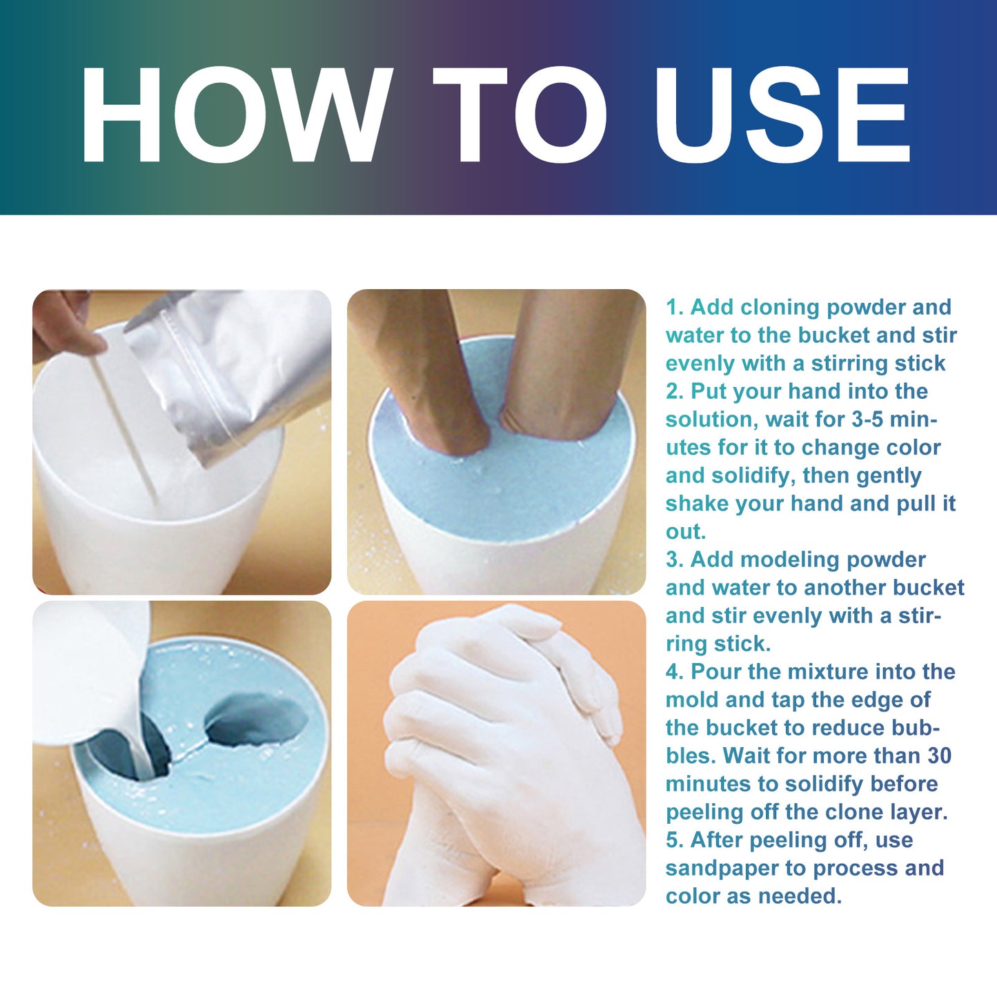 DOWMOO couple hand mask diy hand model homemade holiday gift hand foot inkpad plaster memorial crafts