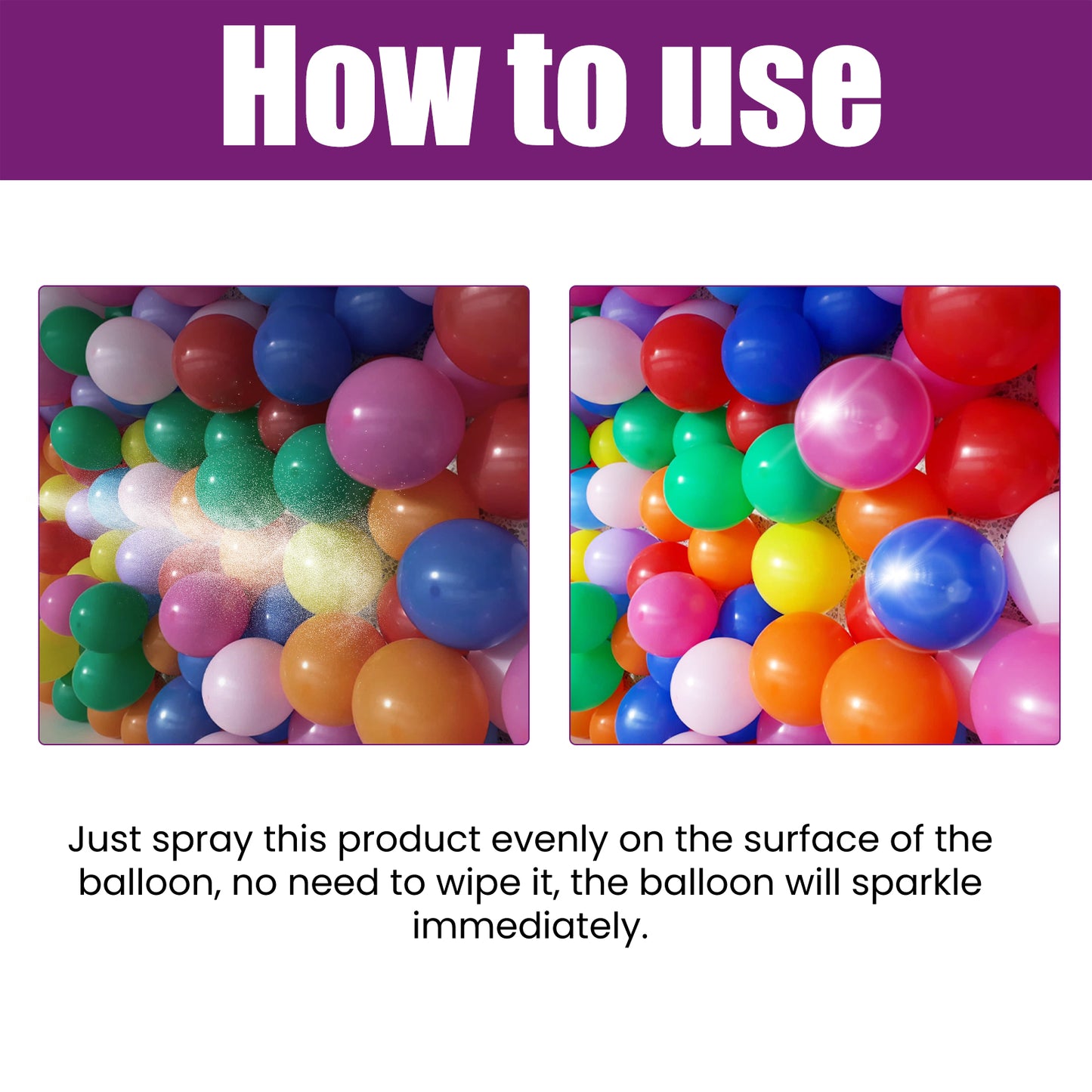 Dowmoo Balloon Atmosphere Gloss Spray Balloon Surface TexTIVE Gloss Anti-Oxidation Lasting Shiny Spray