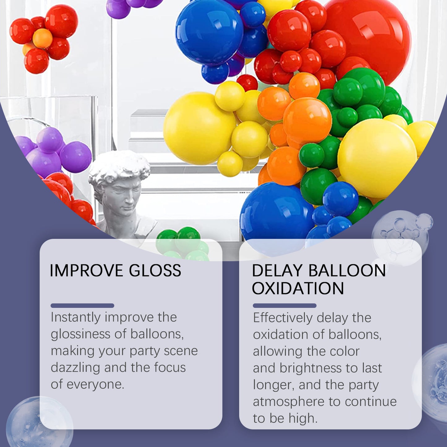 Dowmoo party balloon brightener party atmosphere balloon lasting bright surface texture brightener