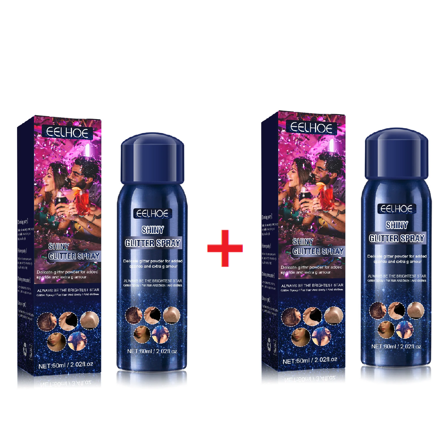 EELHOE Glitter Spray Halloween Brightening Makeup Sense Night Shop Party Clothes Highlight Skin Brightening Glitter Powder