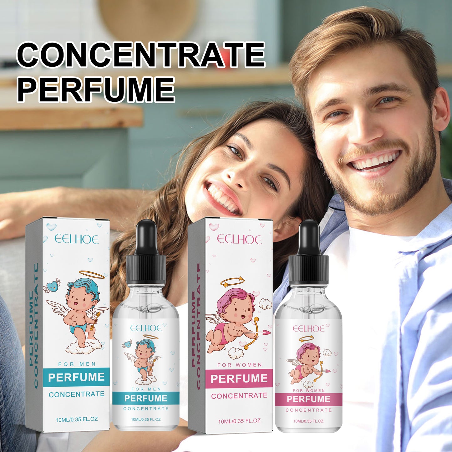 EELHOE Cupid Information Perfume Lasting Light Fragrance Fresh and Natural Niche Fragrance behind Wrist and Ear Perfume
