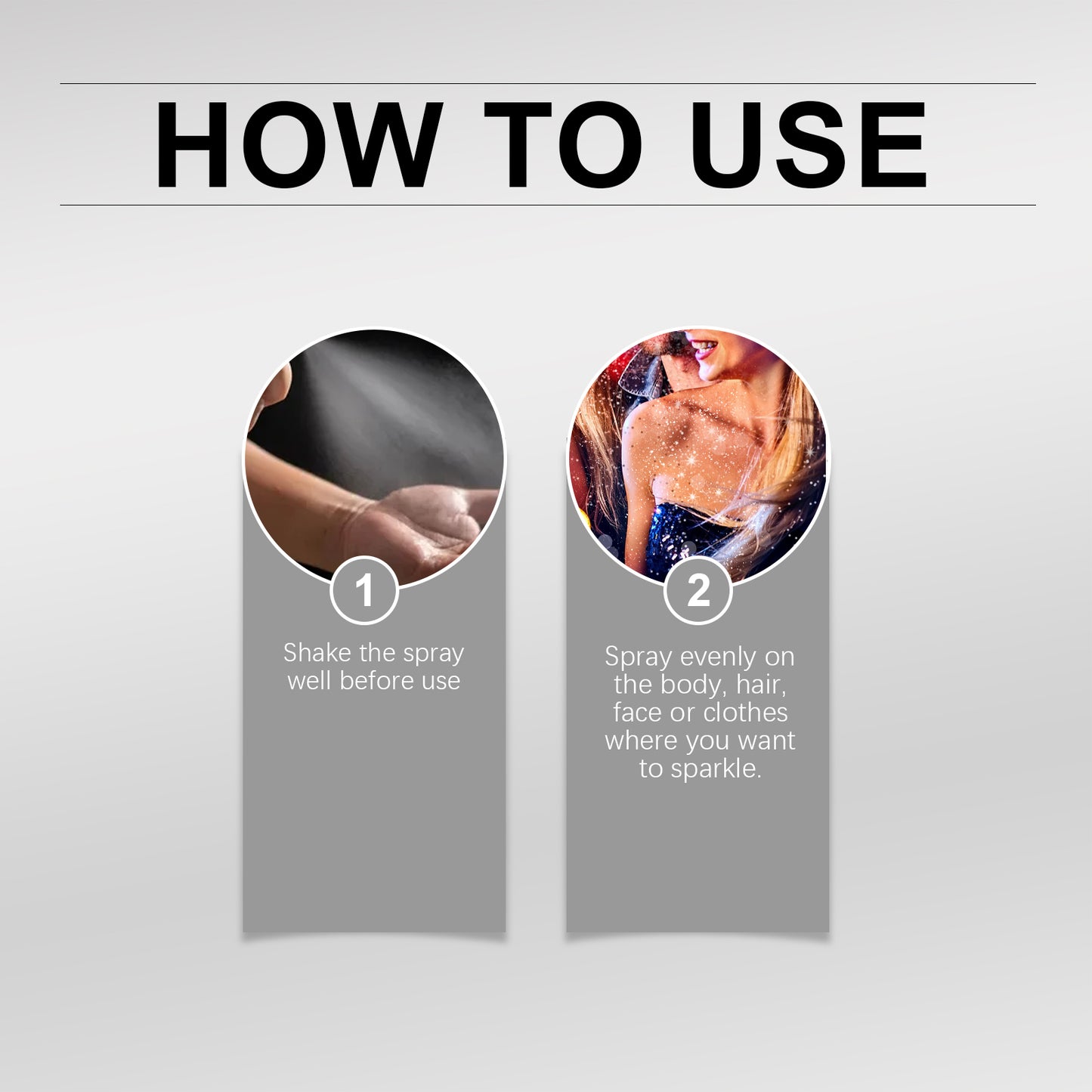 EELHOPE Shining Flash Spray Hair Body High Gloss Shimmer Ball Holiday Carnival Flash Spray