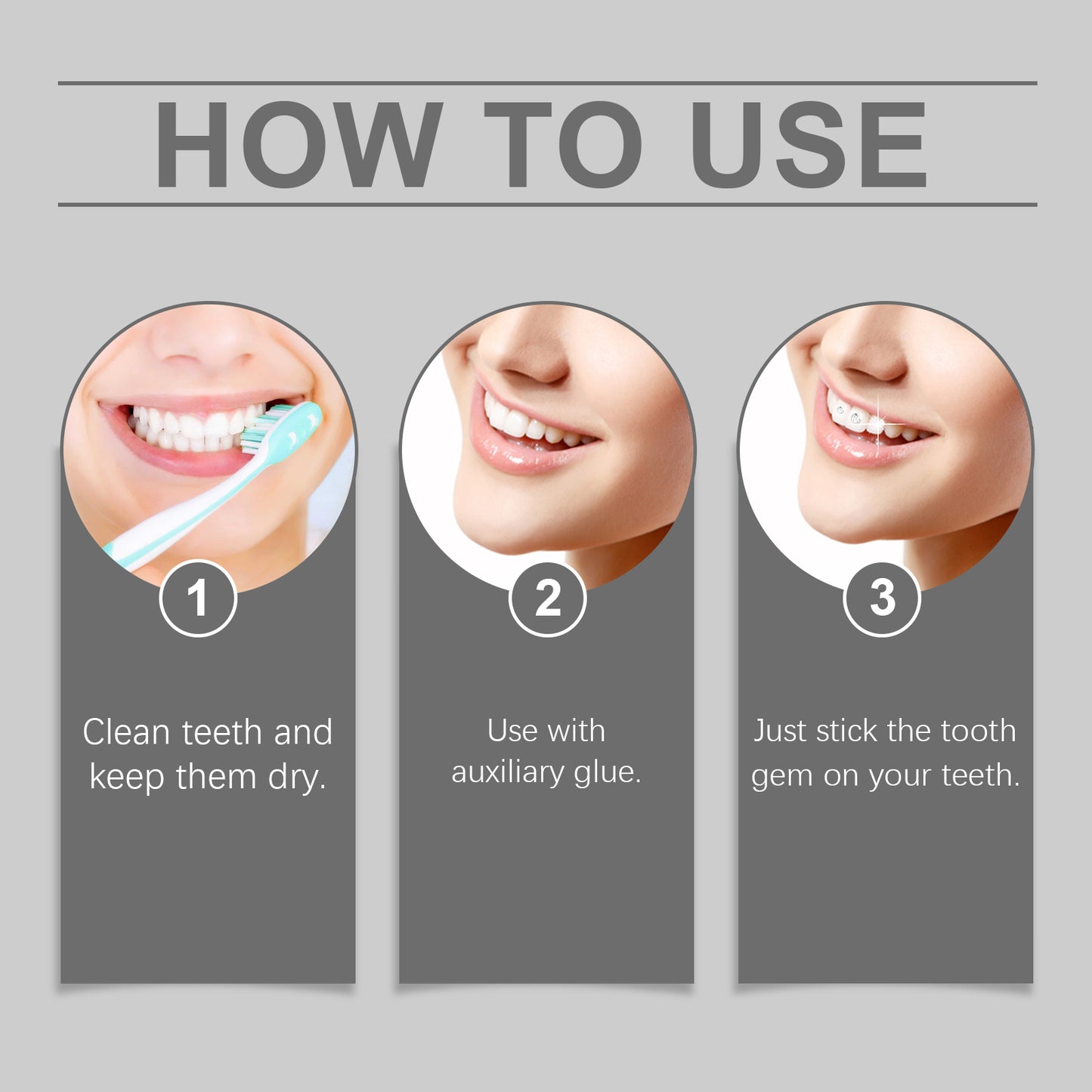 Eelhope Crystal Dental Drill, Decorative Stylish Dental Stickers To Enhance Smile Brightness Easily Use Sparkle Dental Drill