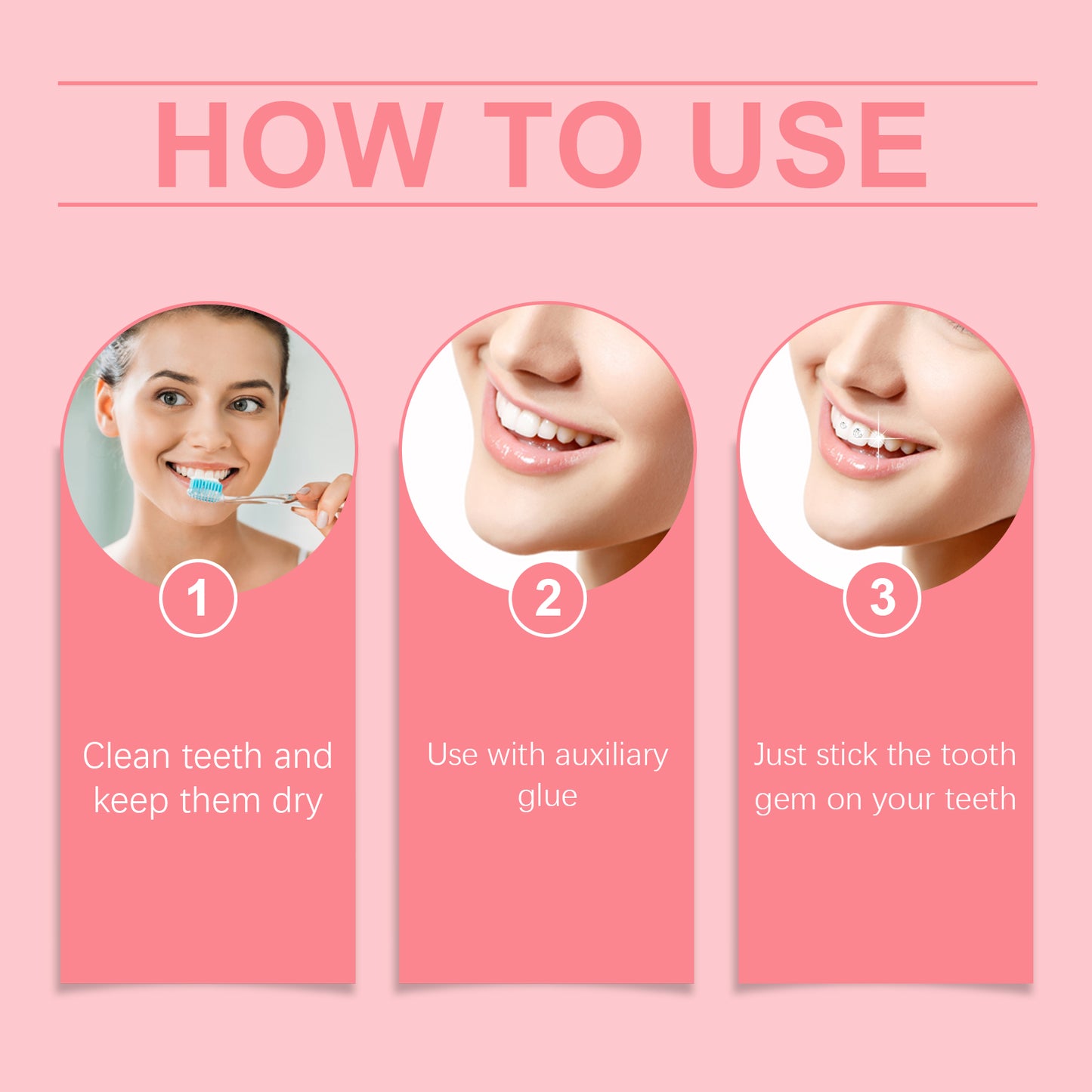 Eelhope Crystal Dental Drill Personality Shining Fashion Tooth Jewelry Lift Smile Easily Use Decorative Dental Drill