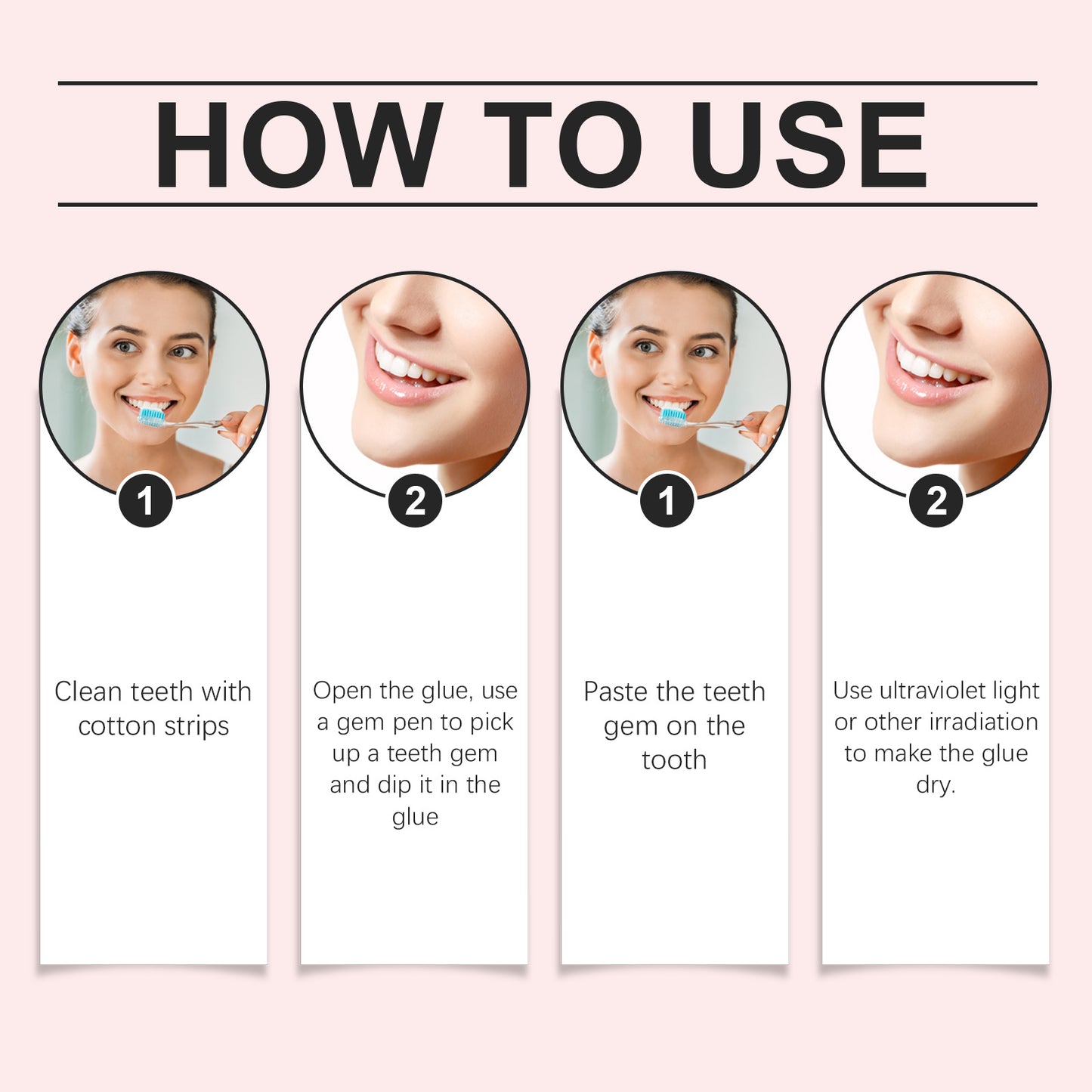 Eelhope Fashion Dental Decoration Drill, Dental Drill Dental Decoration Fashion Dental Stickers To Create A Smile Diy Decoration Set