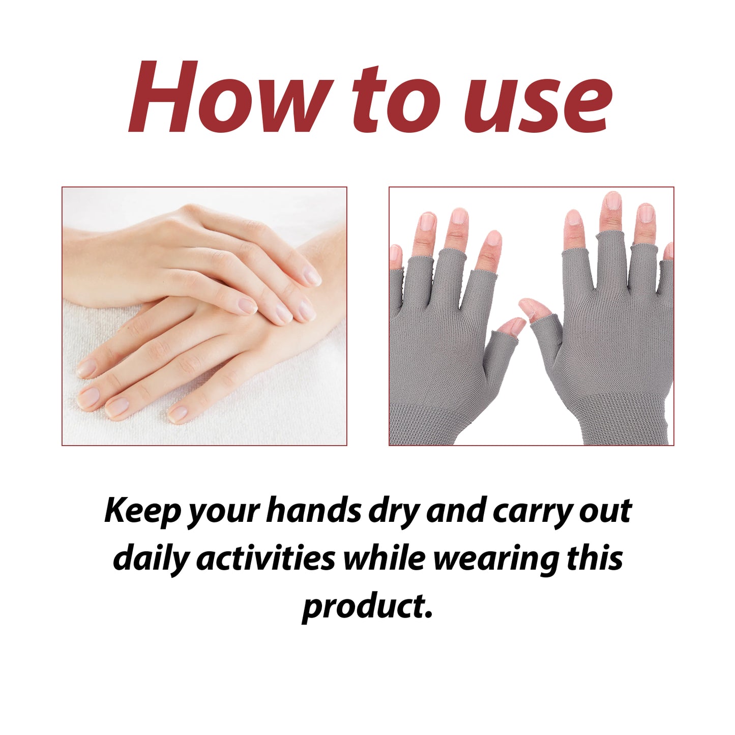 Houkea Joint Press Gloves Relieve Hand Wrist Thumb Stiffness Joint Sore Swelling Wrist Gloves