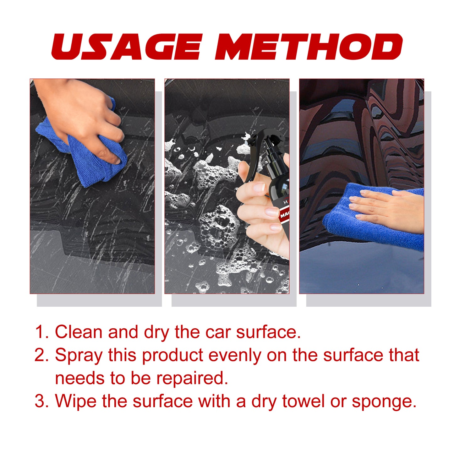 Homonth car nano-crystal plating agent car coating agent car paint maintenance crystal wax glaze sealing paint spray