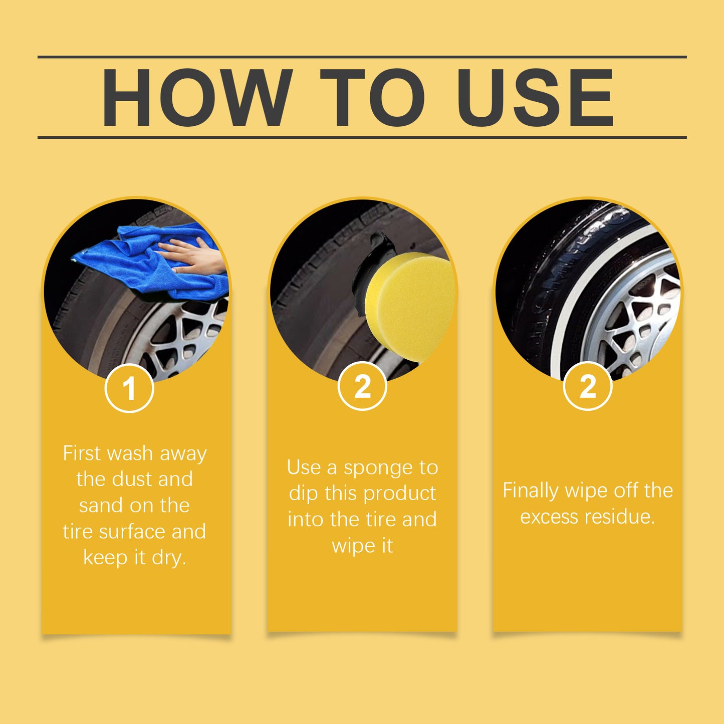 Homonth car tire retreading paste tire cleaning rust polishing brightening waterproof antifouling wheel retreading paste