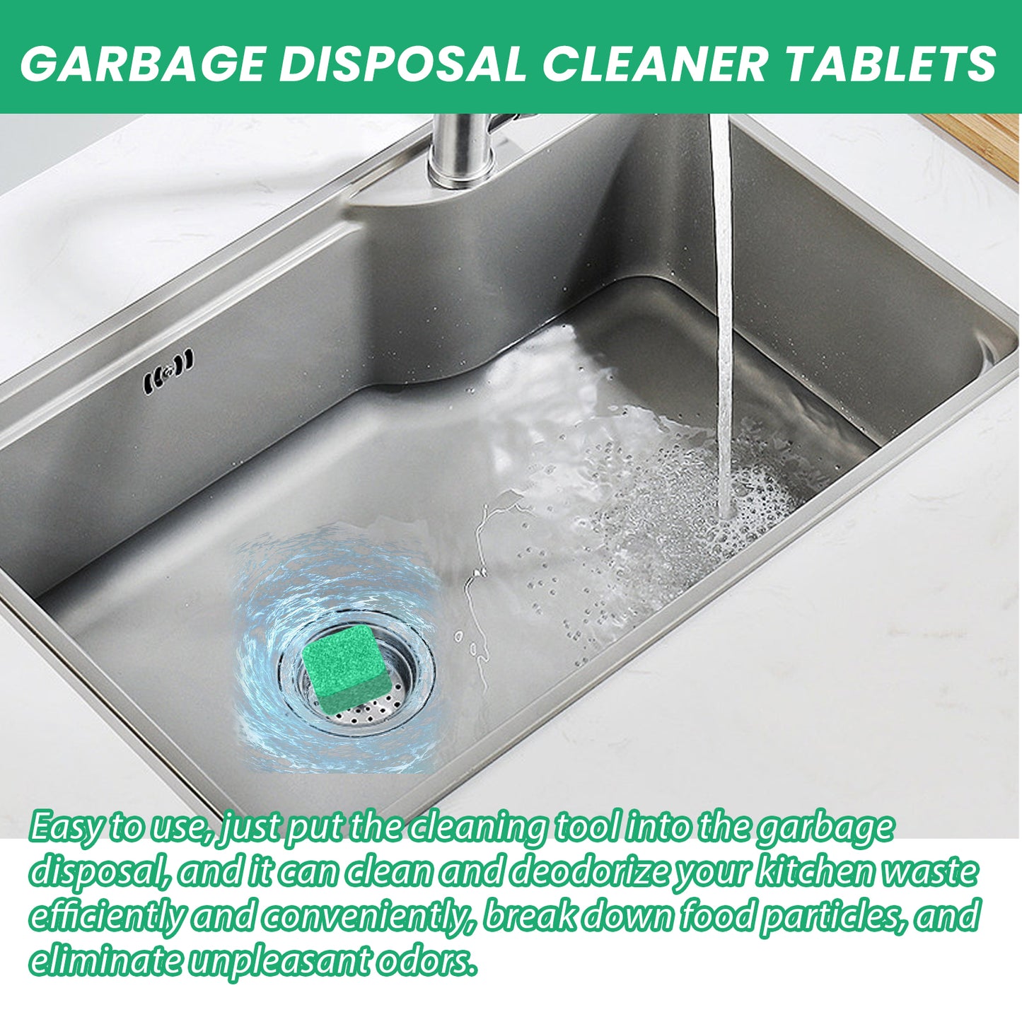 Jakehoe garbage processor cleaning block kitchen food kitchen waste treatment agent pipe cleaning block