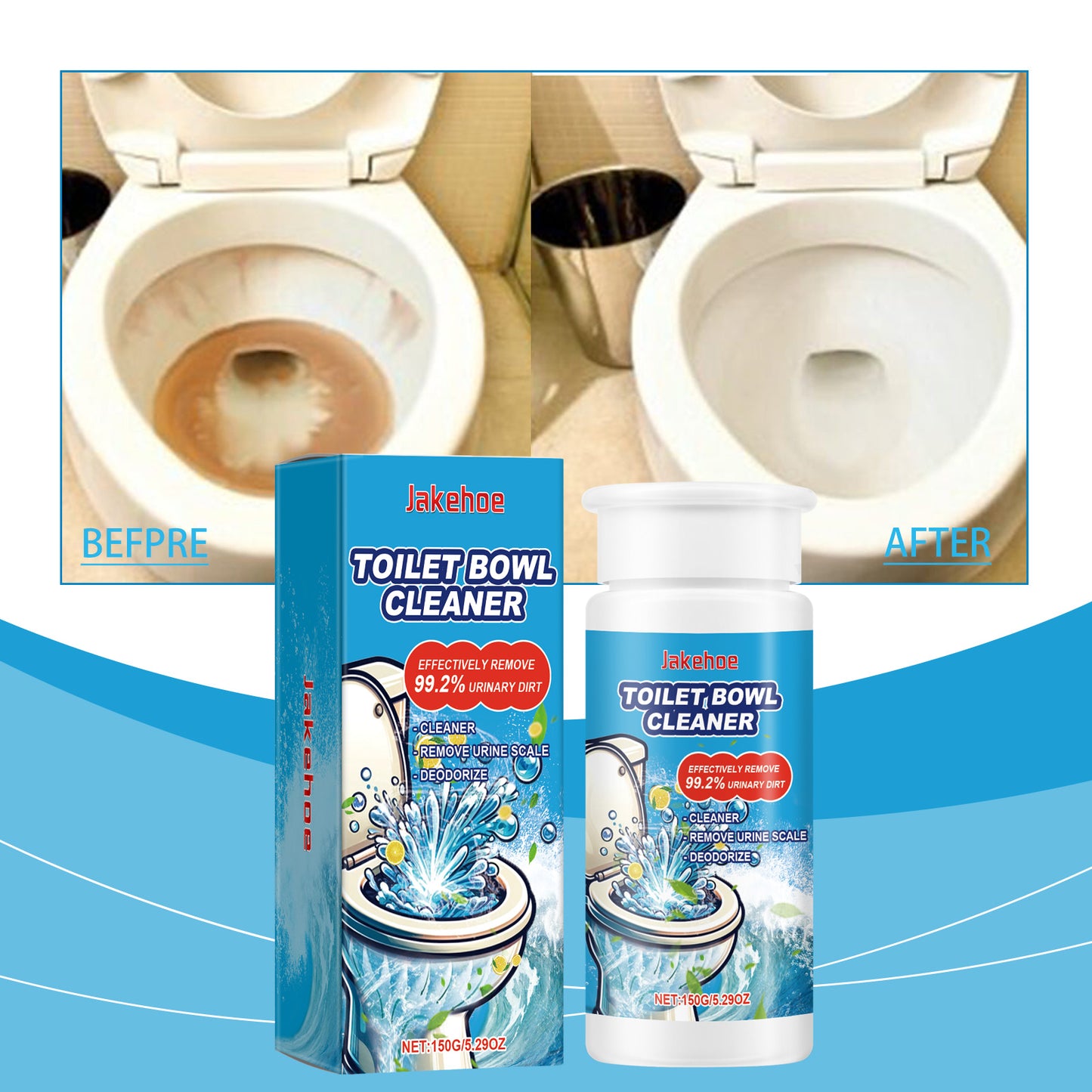 Jakehoe splash foam toilet cleaner toilet toilet decontamination and odor removal foam cleaner