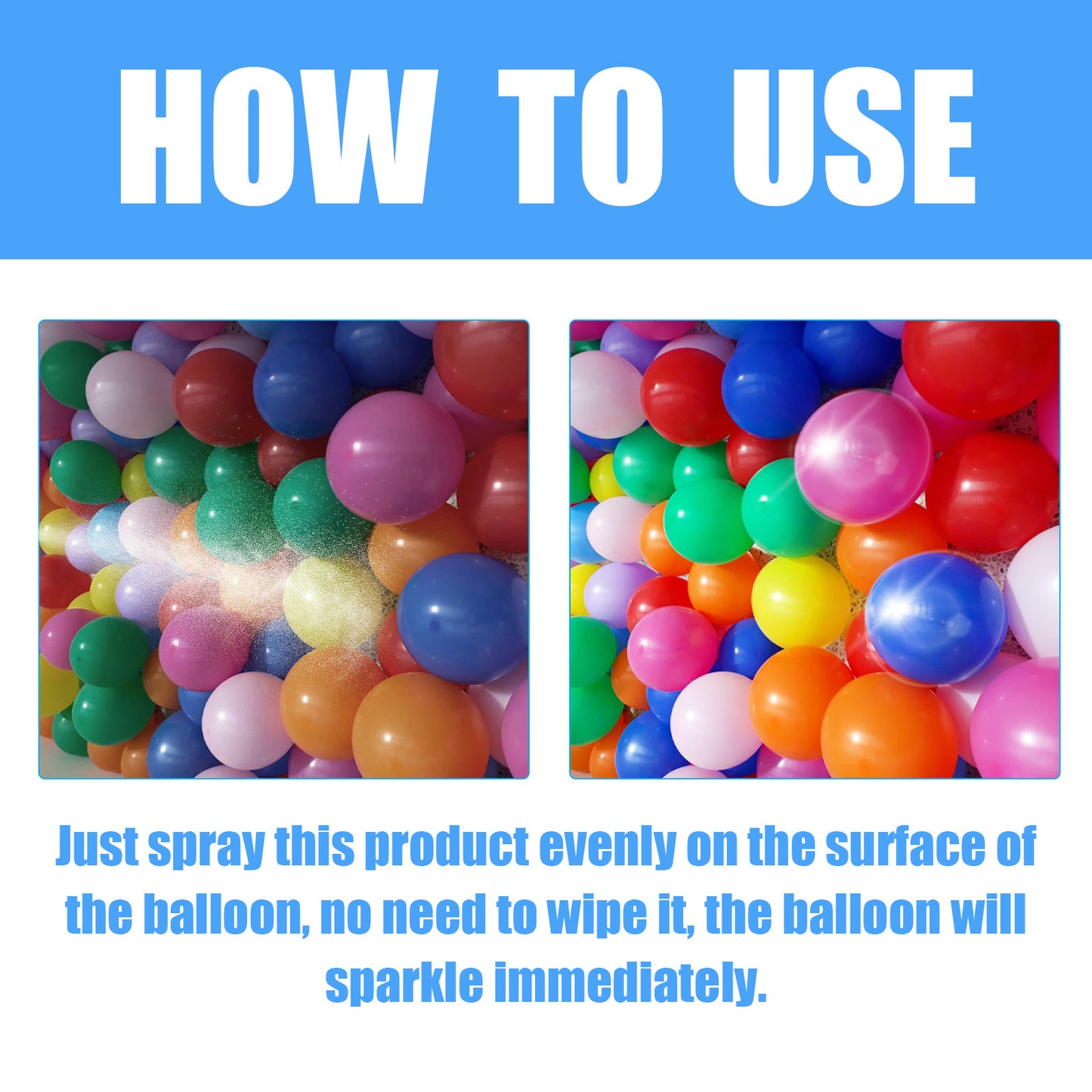 Jue-Fish Aerosol Balloon Shining Spray Anti-oxidation Maintain Balloon Surface Brightness Scene Decoration Supplies