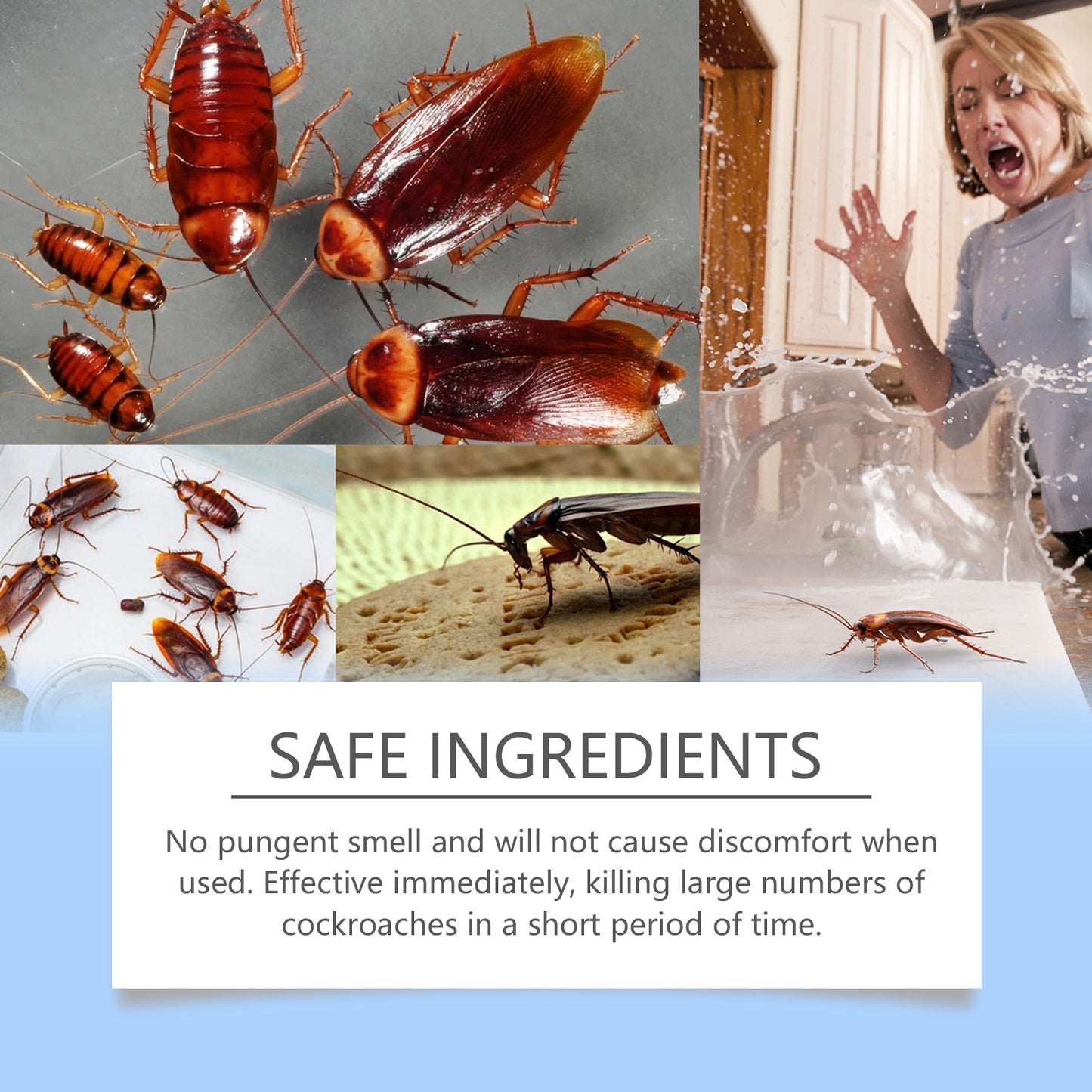 MOONSPRY Cockroach Bait Gel Household Living Room Indoor Kitchen Cleaning Cockroach Repellent Special Bait Agent