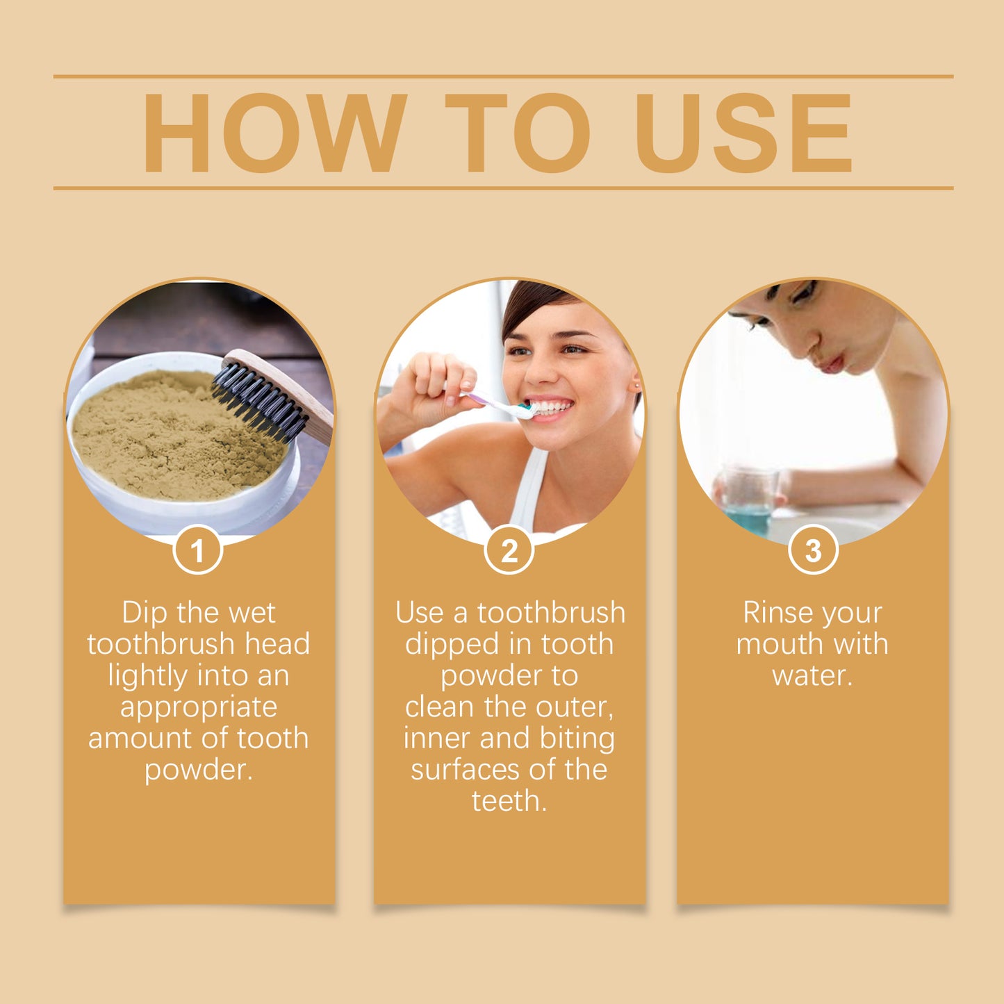 Oralhoe turmeric cleaning tooth powder gentle cleaning tooth tartar daily care tooth cleaning tooth powder