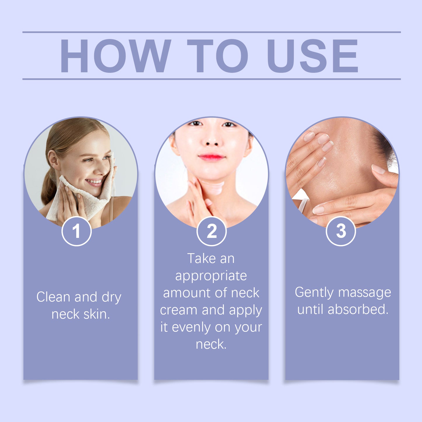 OUHOE Moisturizing Neck Cream Neck Skin Moisturizing and Moisturizing Care Desalinating Fine Line Moisturizing and Smooth Neck Cream