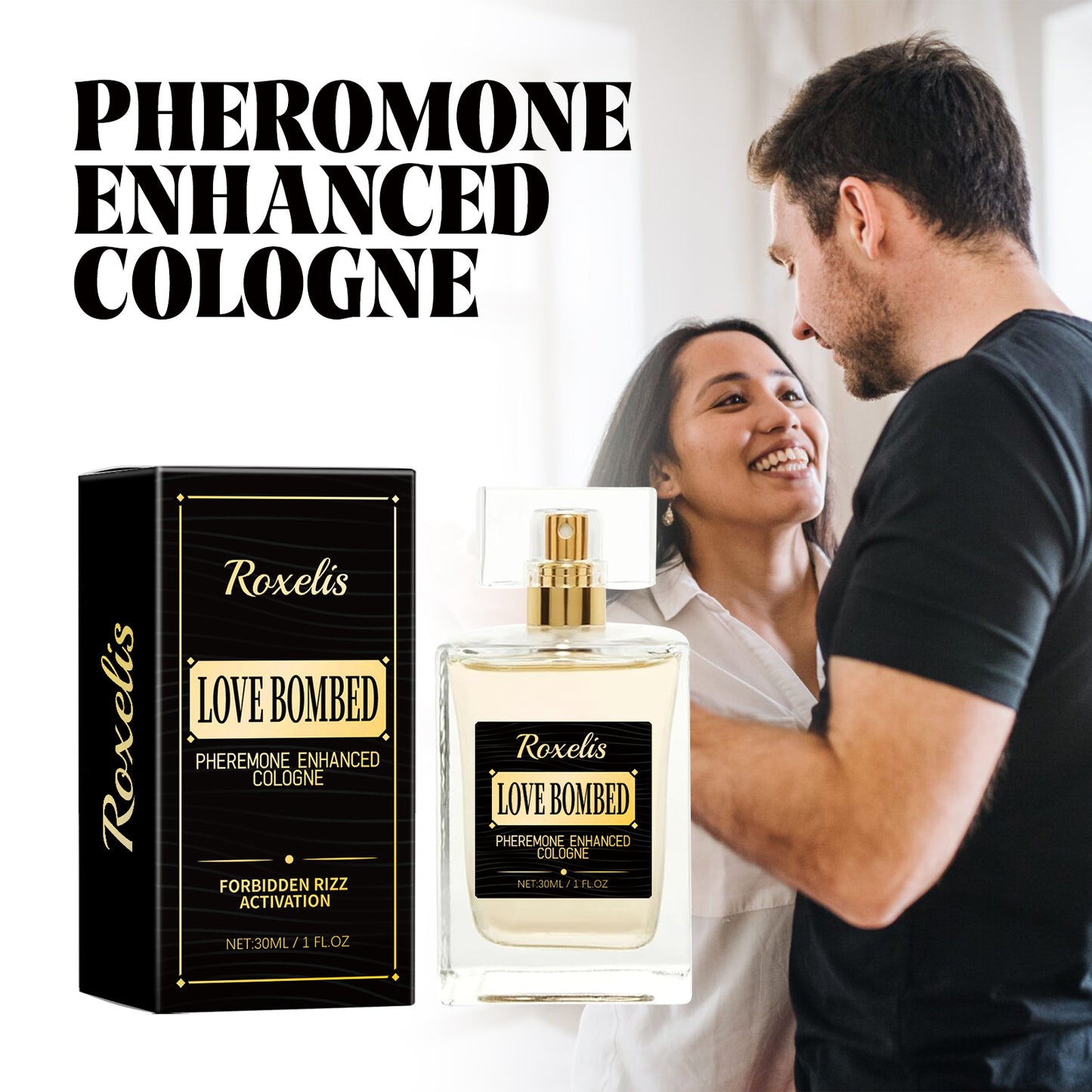 Roxelis Men's Pheromone Perfume Men's Cologne Lasting Light Fragrance Business Gentleman Fresh Charm Encounter Perfume
