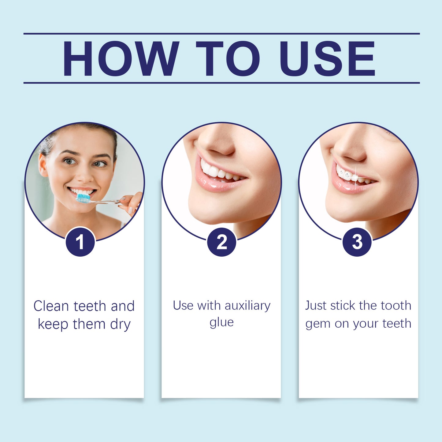 West & Month Crystal Dental Drill Decorates Teeth to Enhance Smile Brightness Lasting Portable Dental Beauty Patch