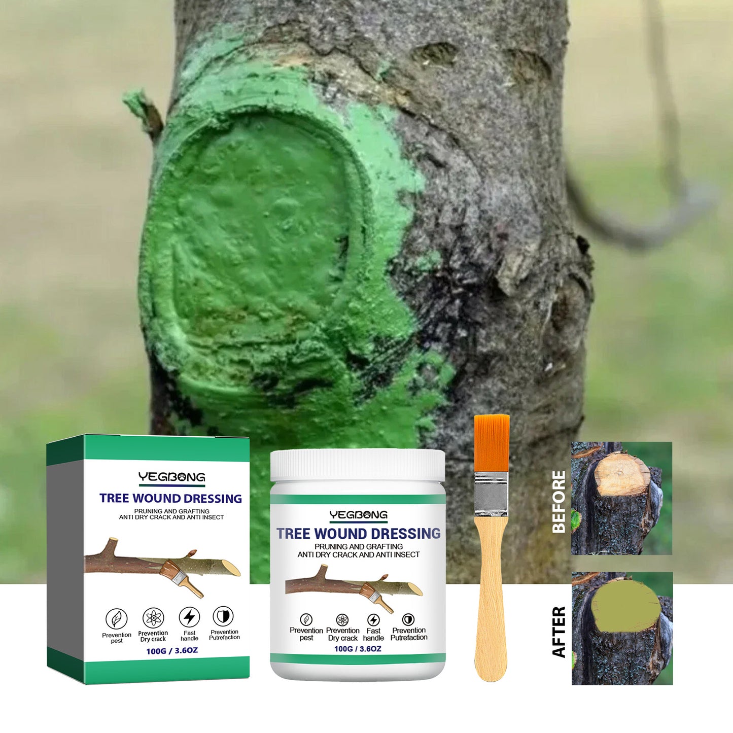 Yegbong Tree Wound Healing Agent Seedling Fruit Tree Tree Callus Rooted Plant Smear