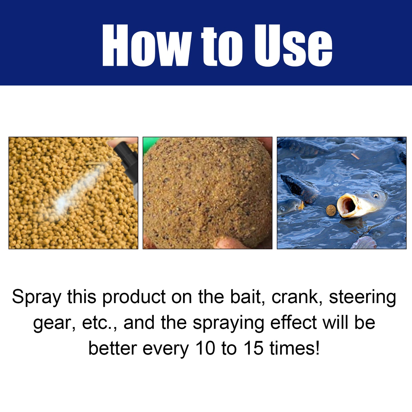 Yegbong fish bait spray lake reservoir fishing fish bait spray carp tilapia tuna feeding attractant