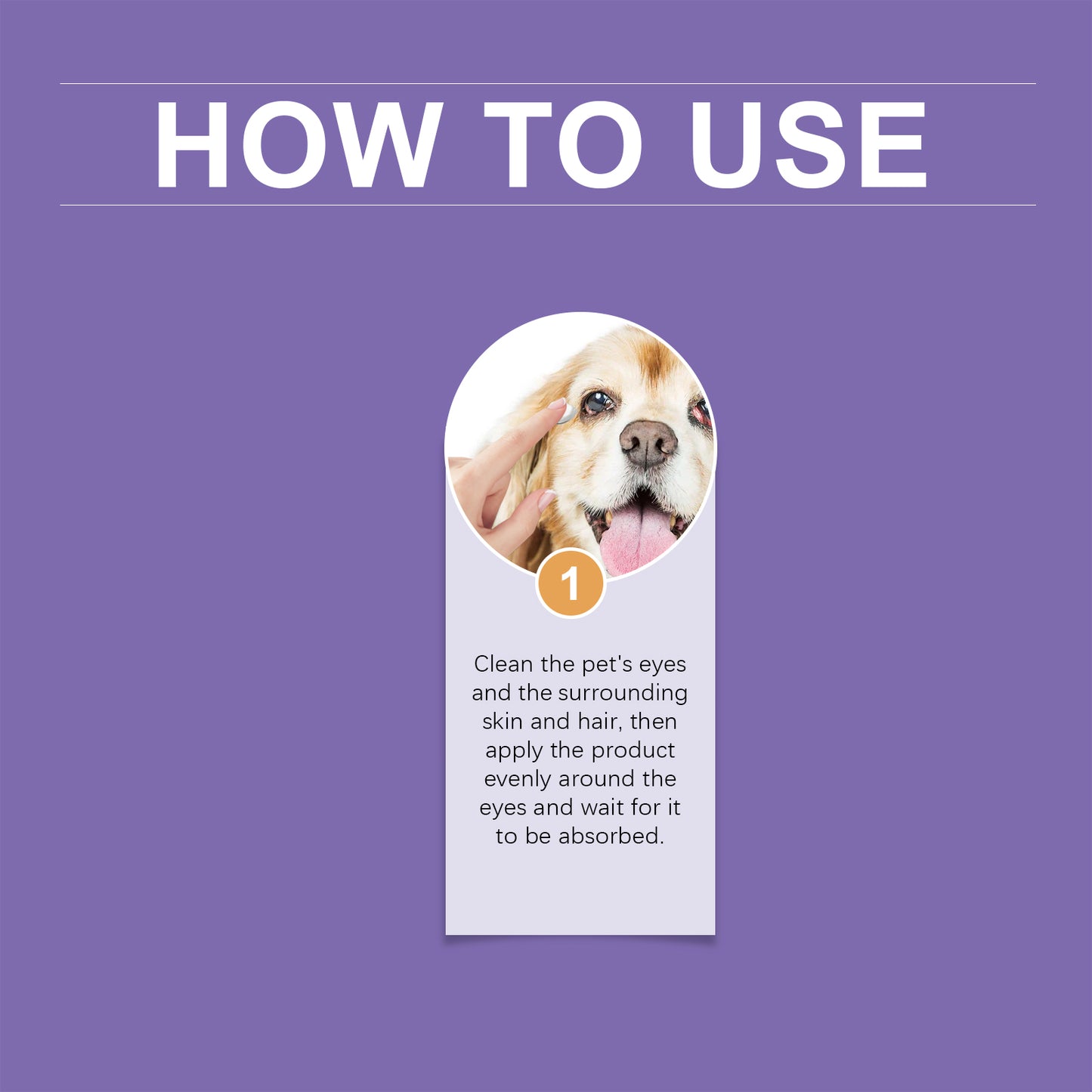 Yegbong Dog Eye Ointment Pet Dog Eye Gentle Cleaning Eye Scale Tears Moisturizing Care Dog Eye Ointment