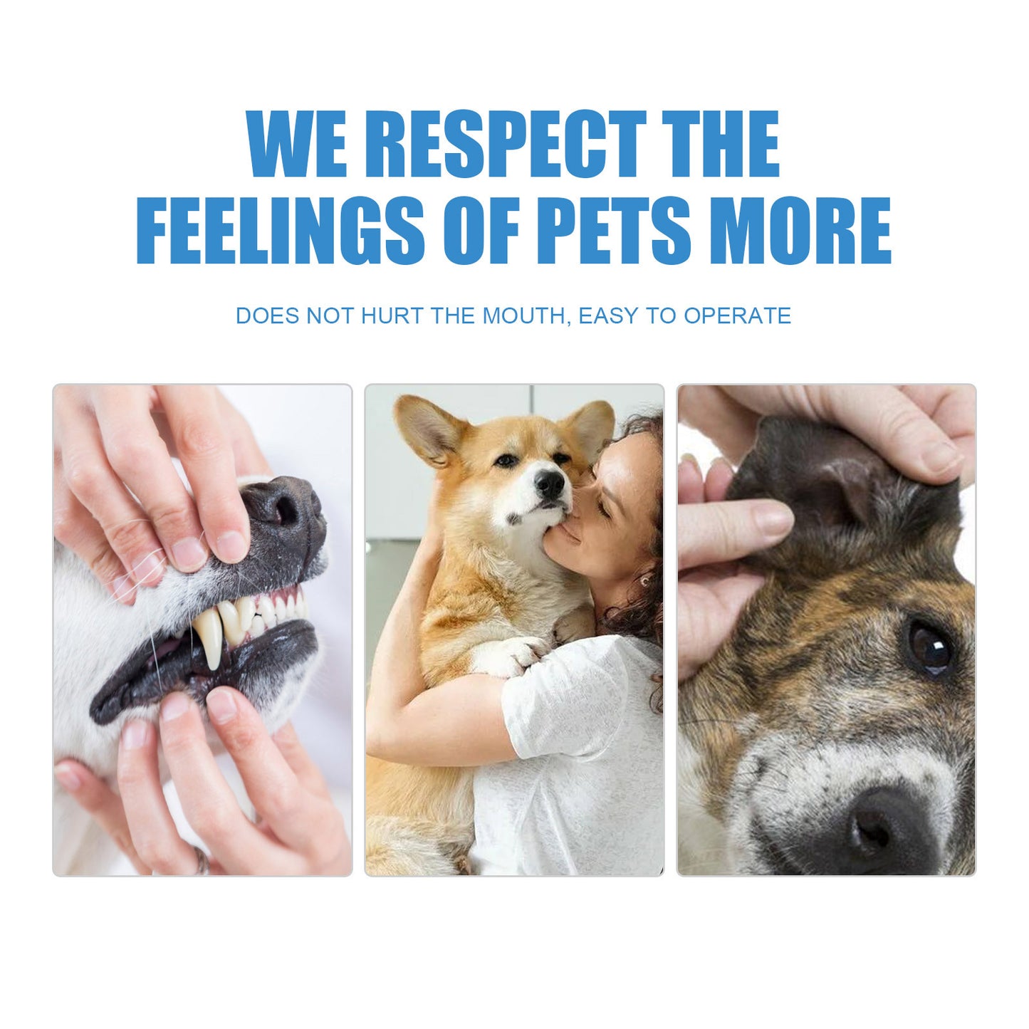 Yegbong pet teeth finger wipes halitosis tartar tooth yellow dog cleaning oral care finger set