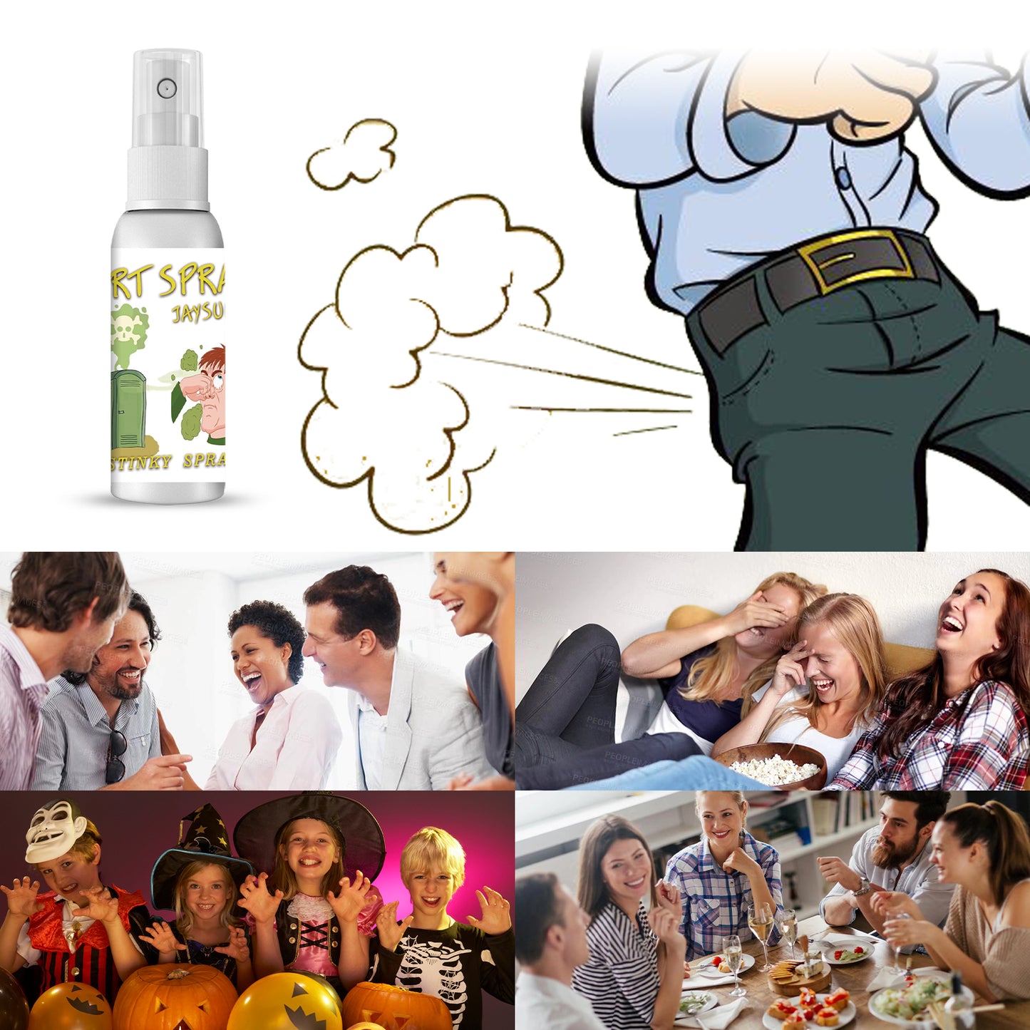 Jaysuing April Fool's Day Smelly Fart Spray Toy Toy Toy Toy Smelly Concentrated Liquid