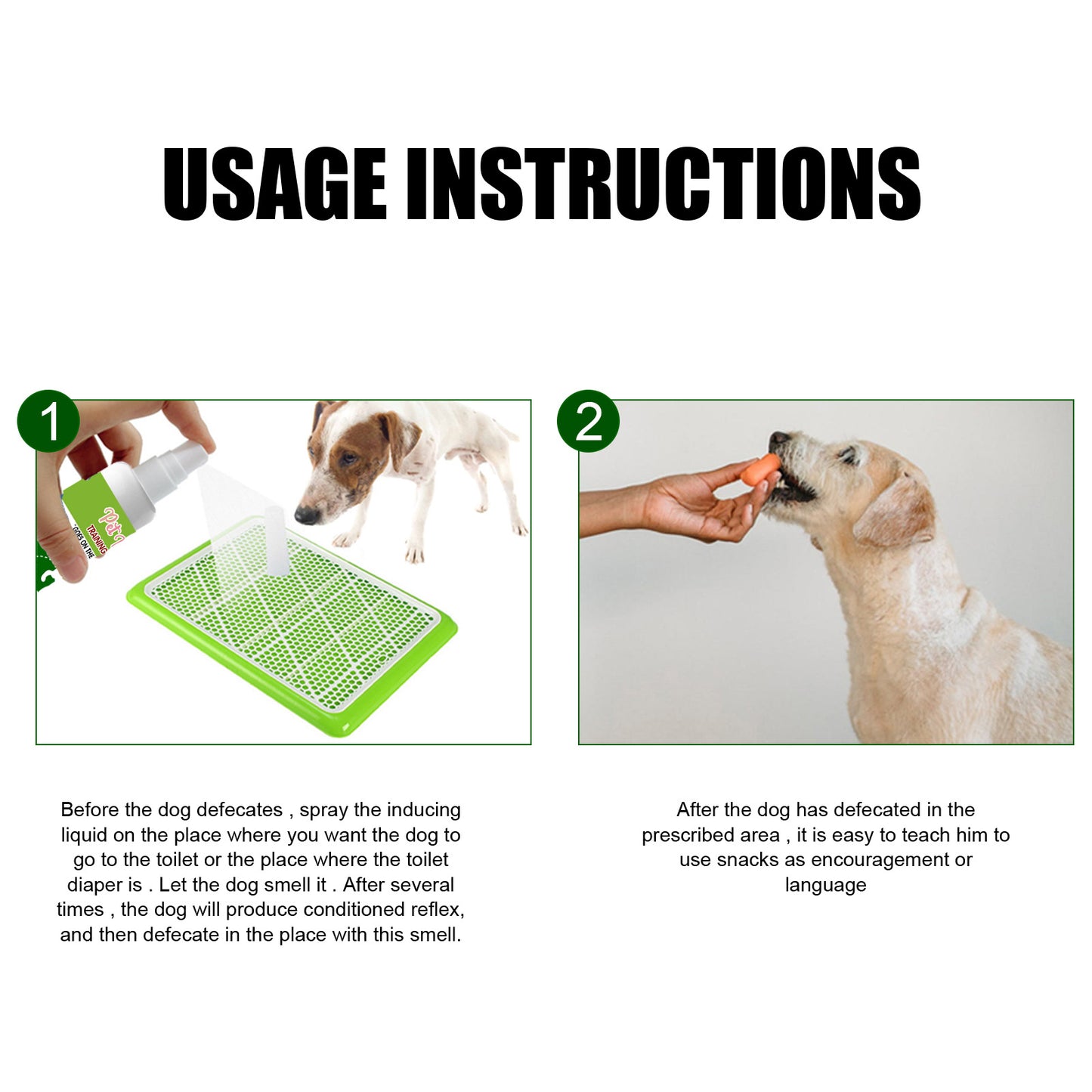 Yegbong pet positioning defecation inducer pet toilet inducer defecation positioning training toilet agent