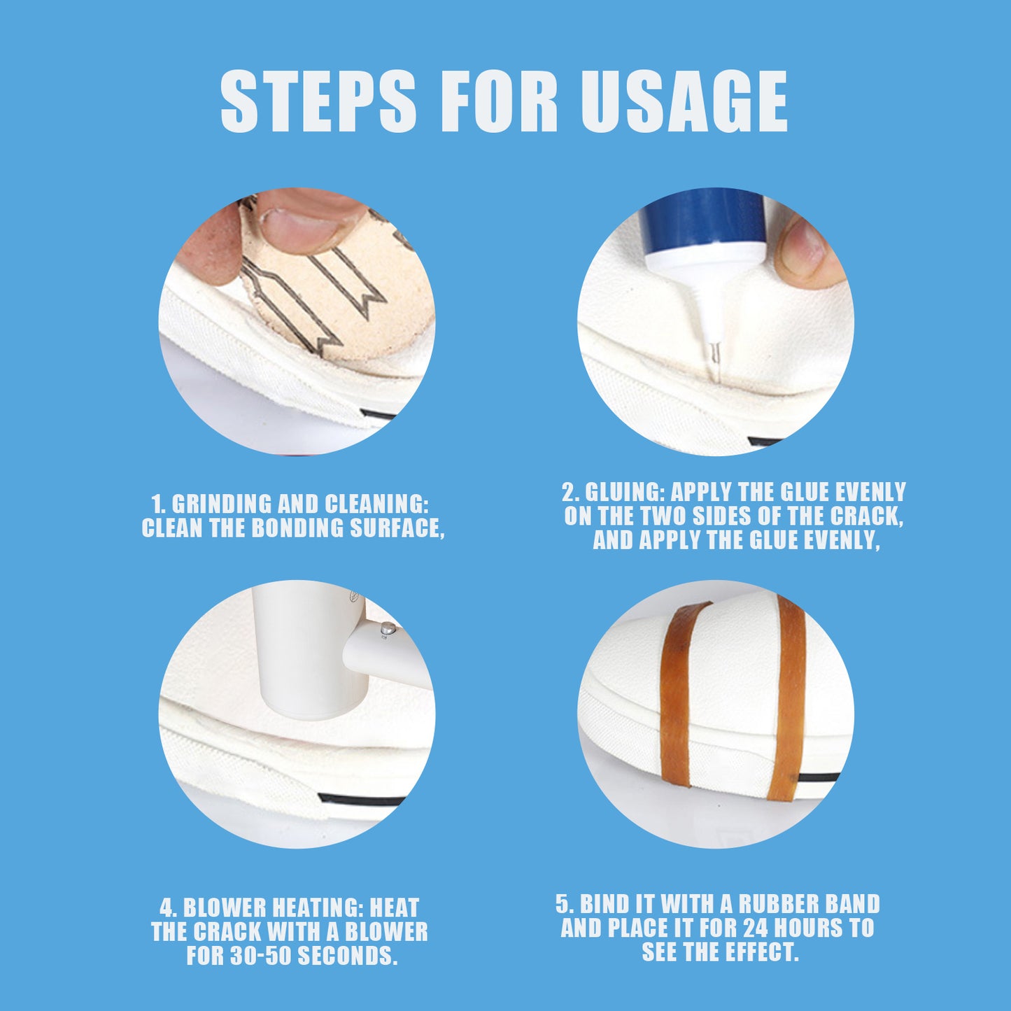 Jue-Fish strong shoe glue shoe repair leather shoe sole multi-purpose glue adhesive sneaker leather shoes waterproof