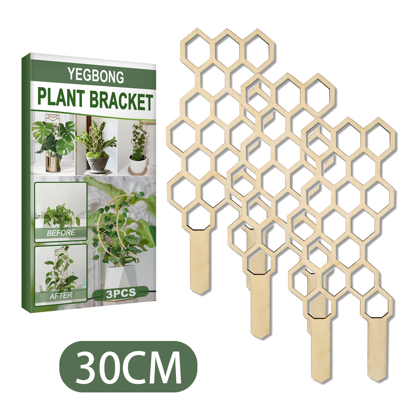 Yegbong Garden Plant Grace Home Wooden Potted Plant Climbing Rack Balcony Decorative Support Flower-arranging Bracket