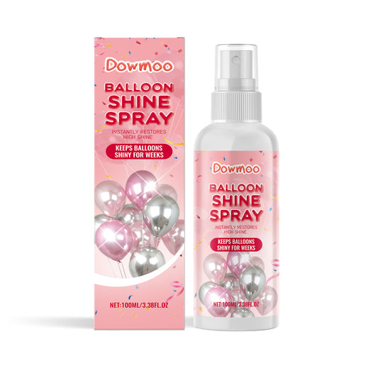 Dowmoo Balloon Shining Spray Lightens Party Atmosphere Decoration Easy to Apply Gloss Latex Balloon Spray