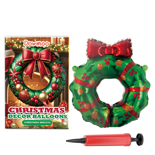 Dowmoo Christmas Balloon Balloon Standing Santa Claus Reindeer Christmas Tree Event Atmosphere Layout