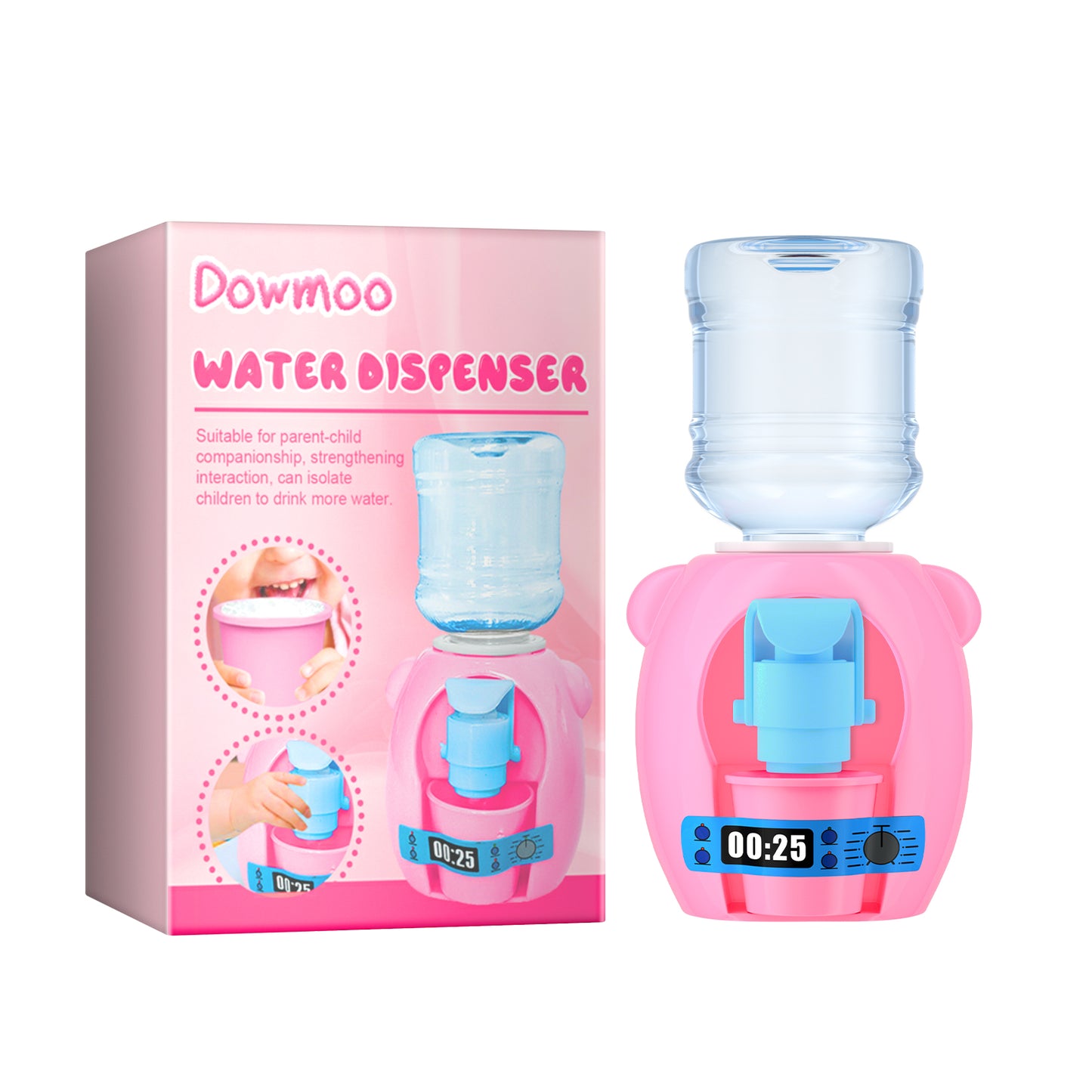 Dowmoo children's mini water dispenser baby kitchen toy mini fun play house beverage machine can water