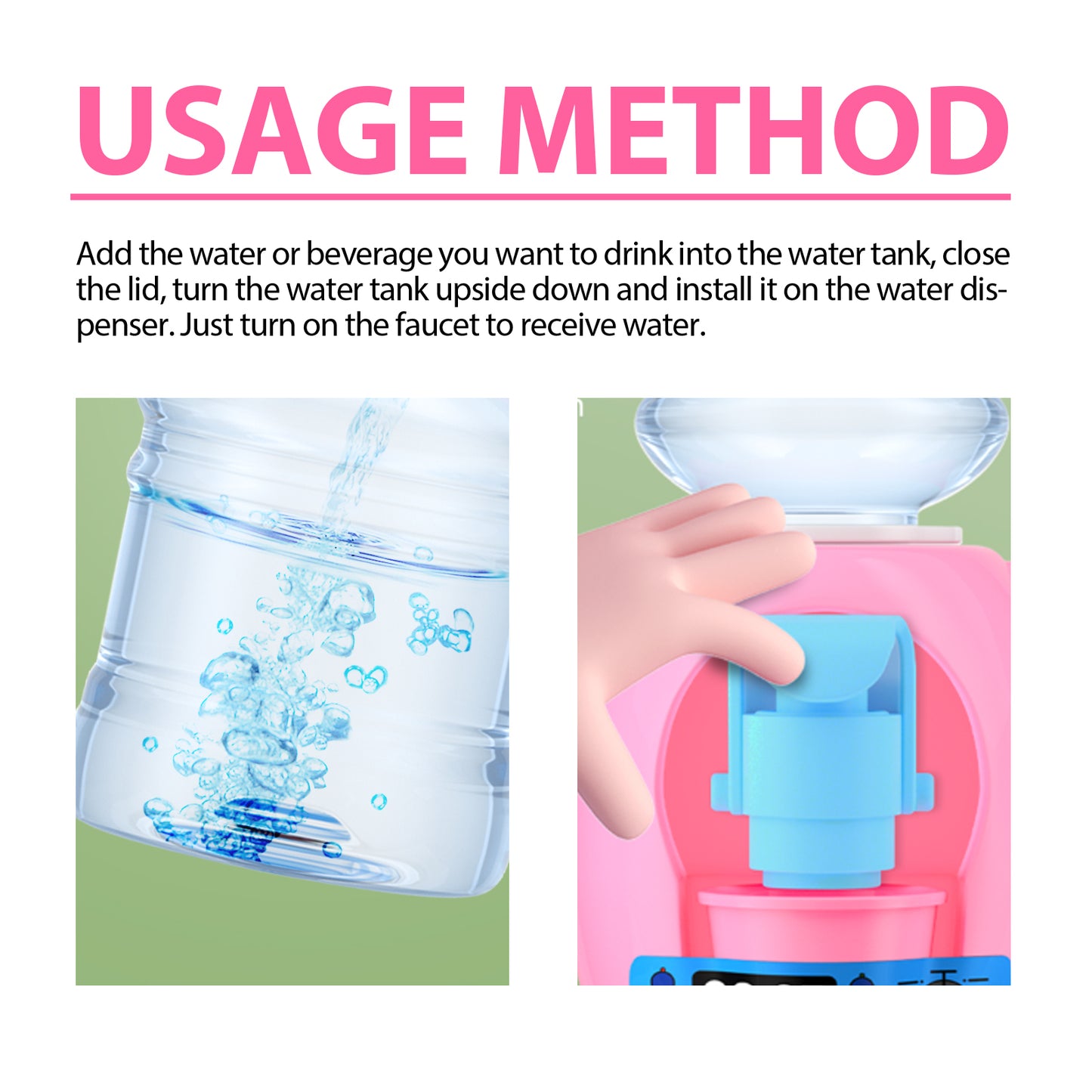 Dowmoo children's mini water dispenser baby kitchen toy mini fun play house beverage machine can water