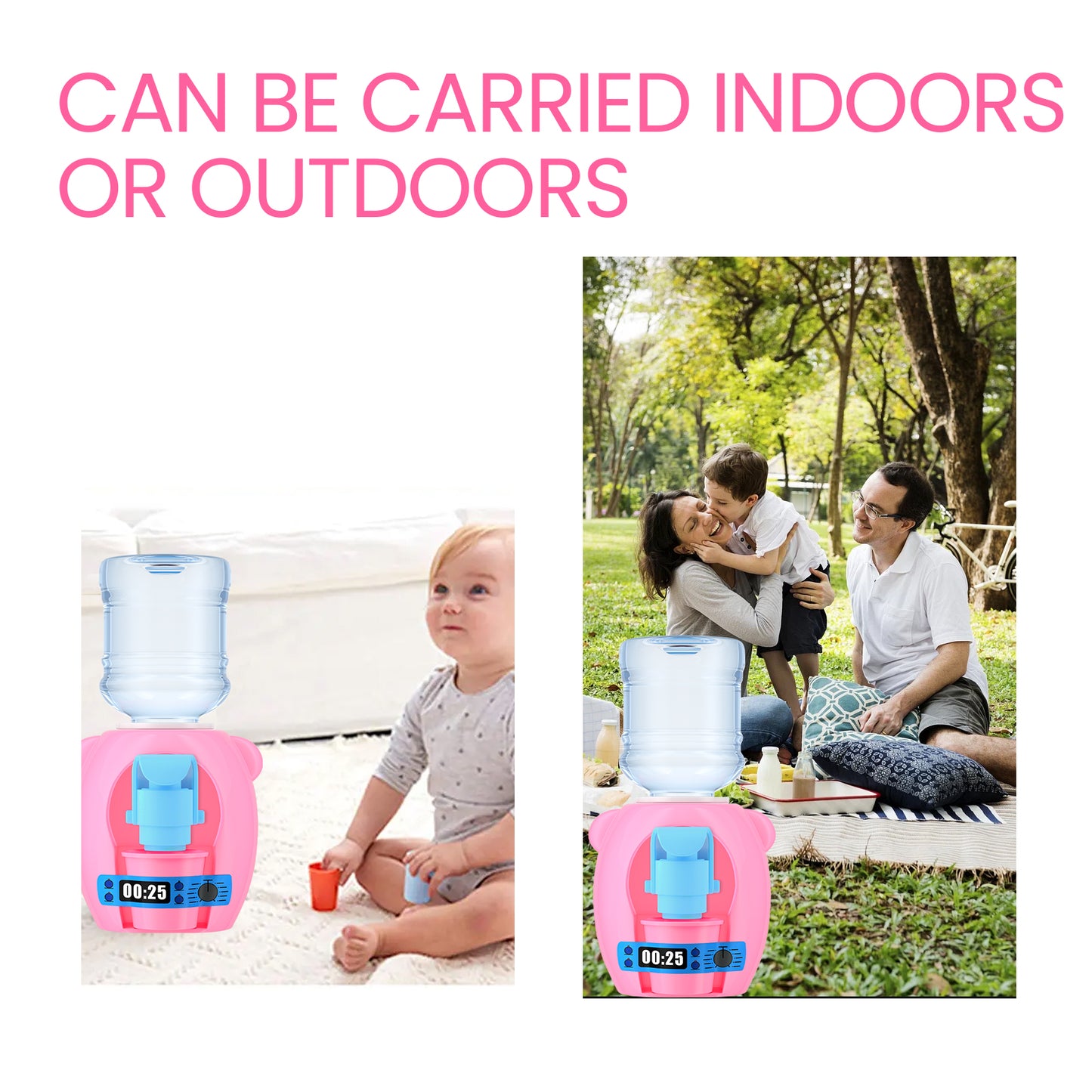 Dowmoo children's mini water dispenser baby kitchen toy mini fun play house beverage machine can water