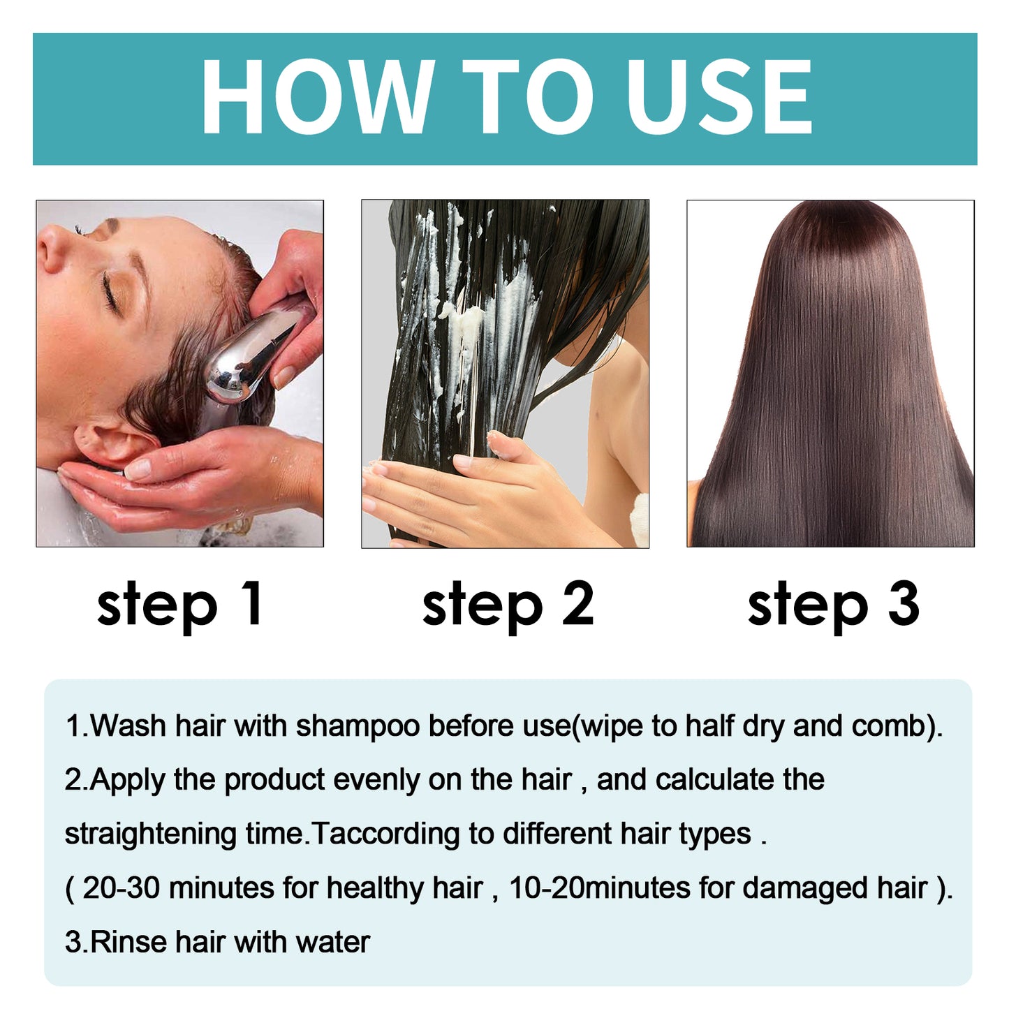 EELHOE Protein Straight Hair Correction Cream for Foothing Hair Irritability Repair Split Damaged Hair Straight Hair Free Care Cream