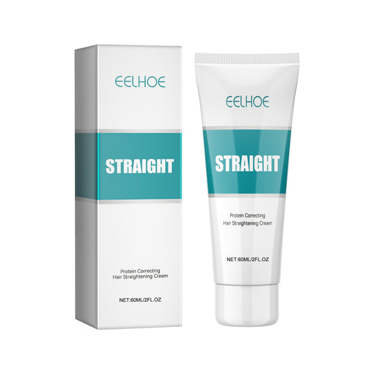 EELHOE Protein Straight Hair Correction Cream for Foothing Hair Irritability Repair Split Damaged Hair Straight Hair Free Care Cream
