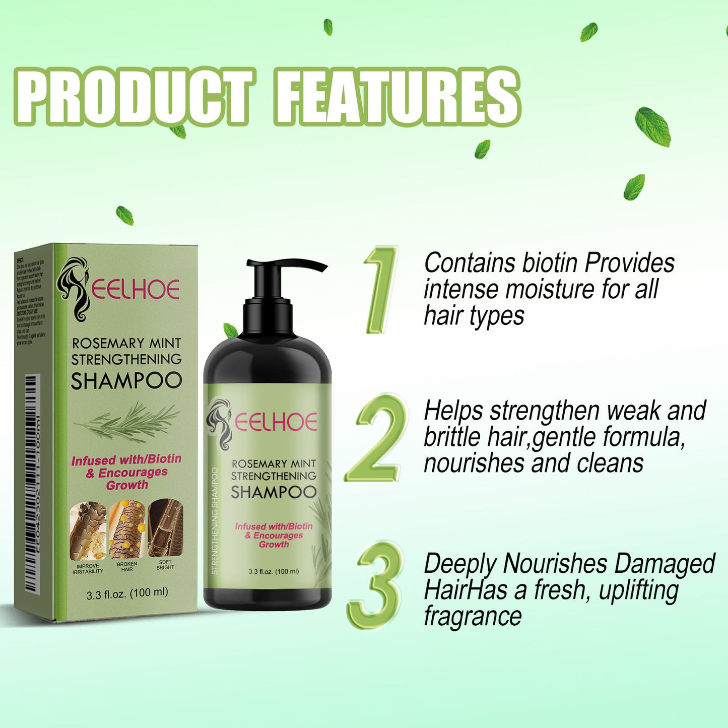 EELHOE Dense Hair Essence Moisturizing Hair Repair Hair Root Thick Hare Line Strong Hair Care Essence
