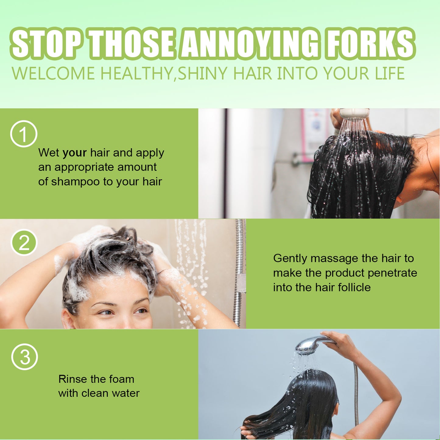 EELHOE Dense Hair Essence Moisturizing Hair Repair Hair Root Thick Hare Line Strong Hair Care Essence