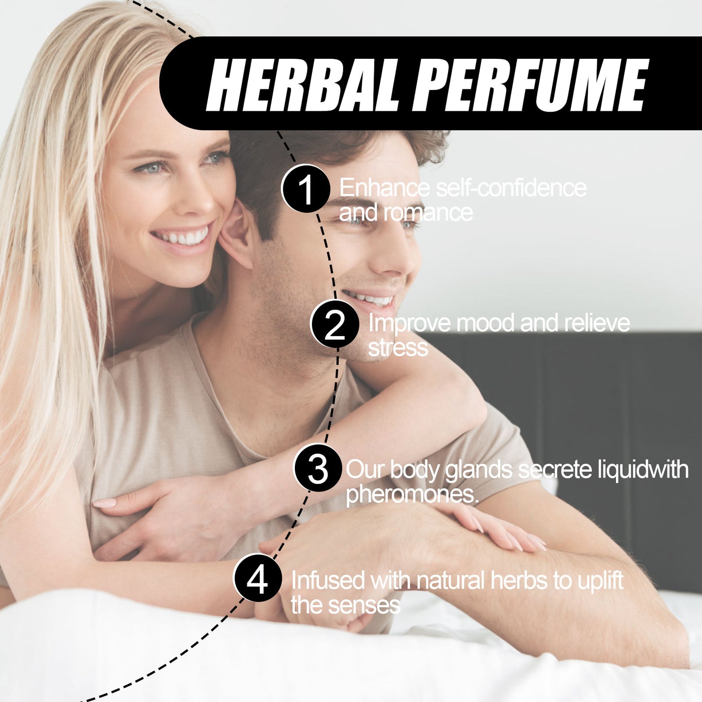 EELHOE Herbal Perfume Fresh and Light Fragrance Natural Lasting Fragrance for Small Couple Dating Atmosphere Perfume
