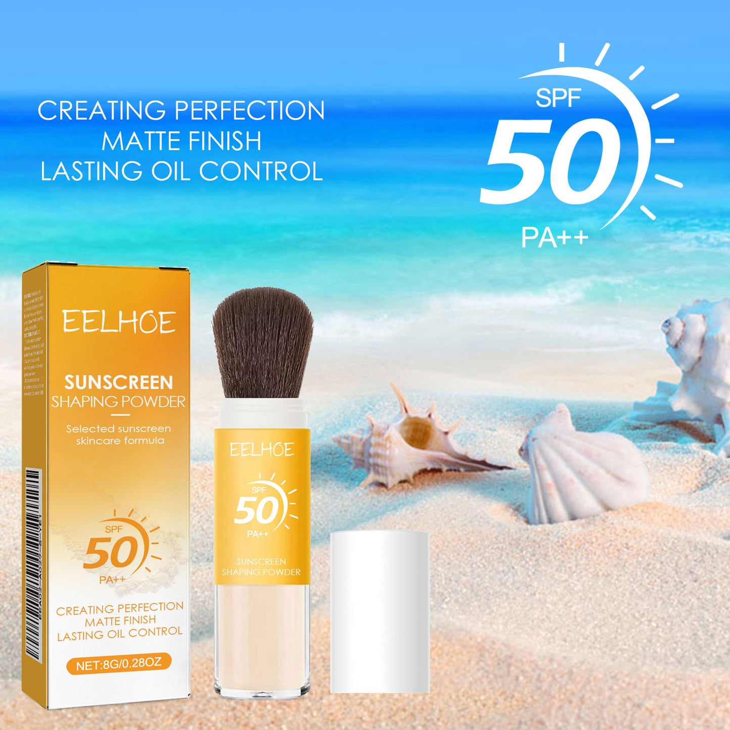 EELHOE Makeup Powder for Daily Makeup Natural Lightweight Breathable Makeup Oil Control Durable Makeup Powder