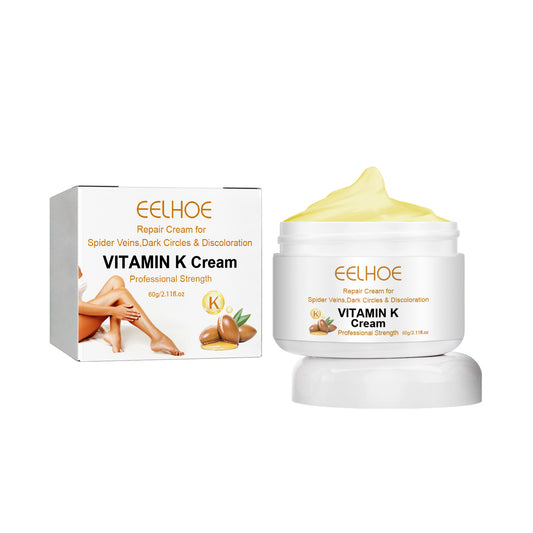 EELHOE Vitamin K Cream Skin Care Relieve Leg Sore Swelling Earthworm Leg Vein Massage Care Cream
