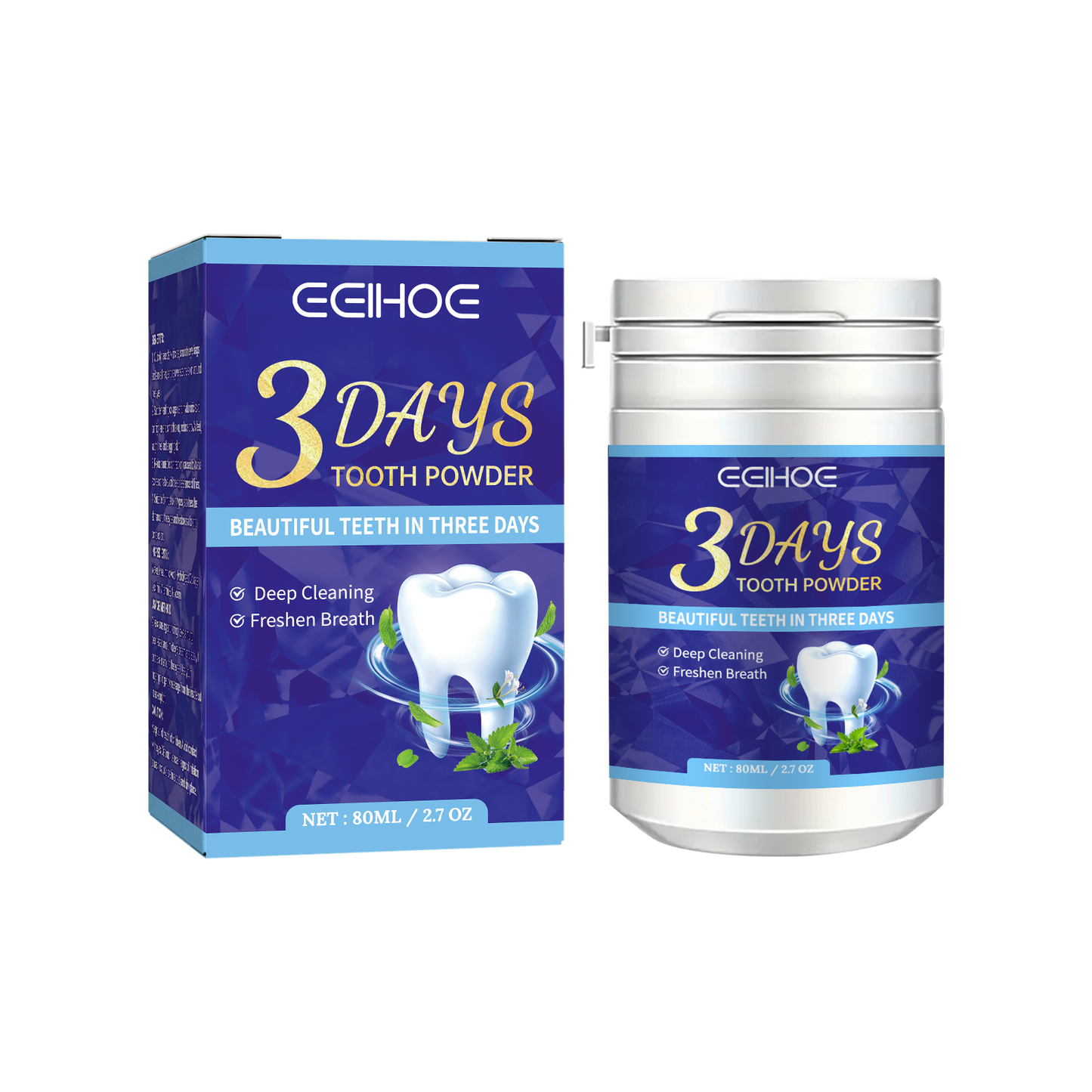 EELHOE tooth cleaning powder to remove tartar and brighten white teeth cleaning odor fresh breath teeth cleaning tooth powder