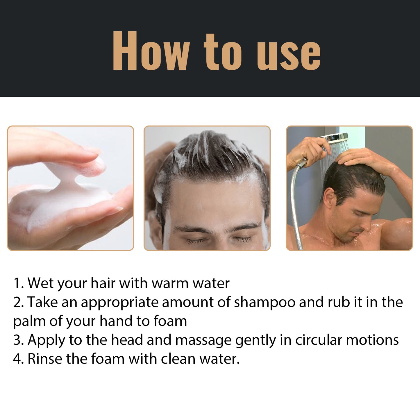 EELHOE Dense Hair Shampoo Anti-falling Solid Hair Dense Fluffy Hair Soft Tough Repair Hair Care Shampoo
