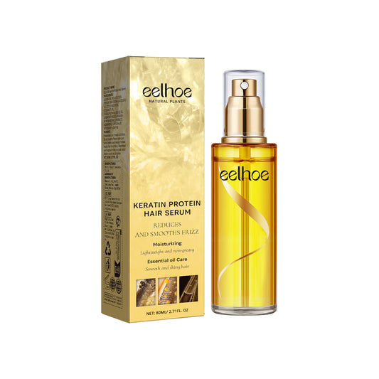 EELHOE Keratin Hair Care Essence Spray Hair Repair Improve Dry Curly Hair Mimic Hair Oil Essence